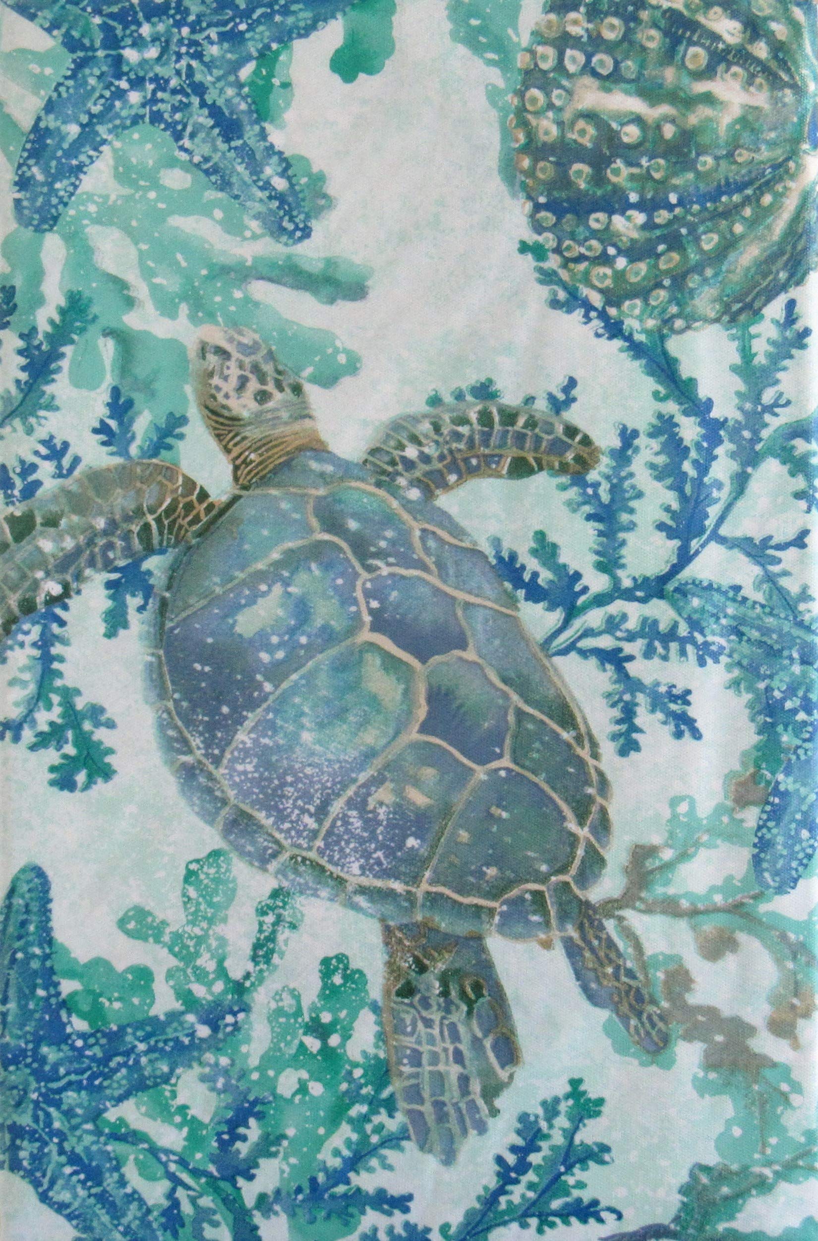 Seaweed Vinyl Tablecloth 52x70