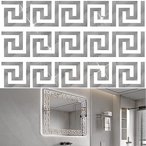 100pcs Silver Acrylic Wall Sticker