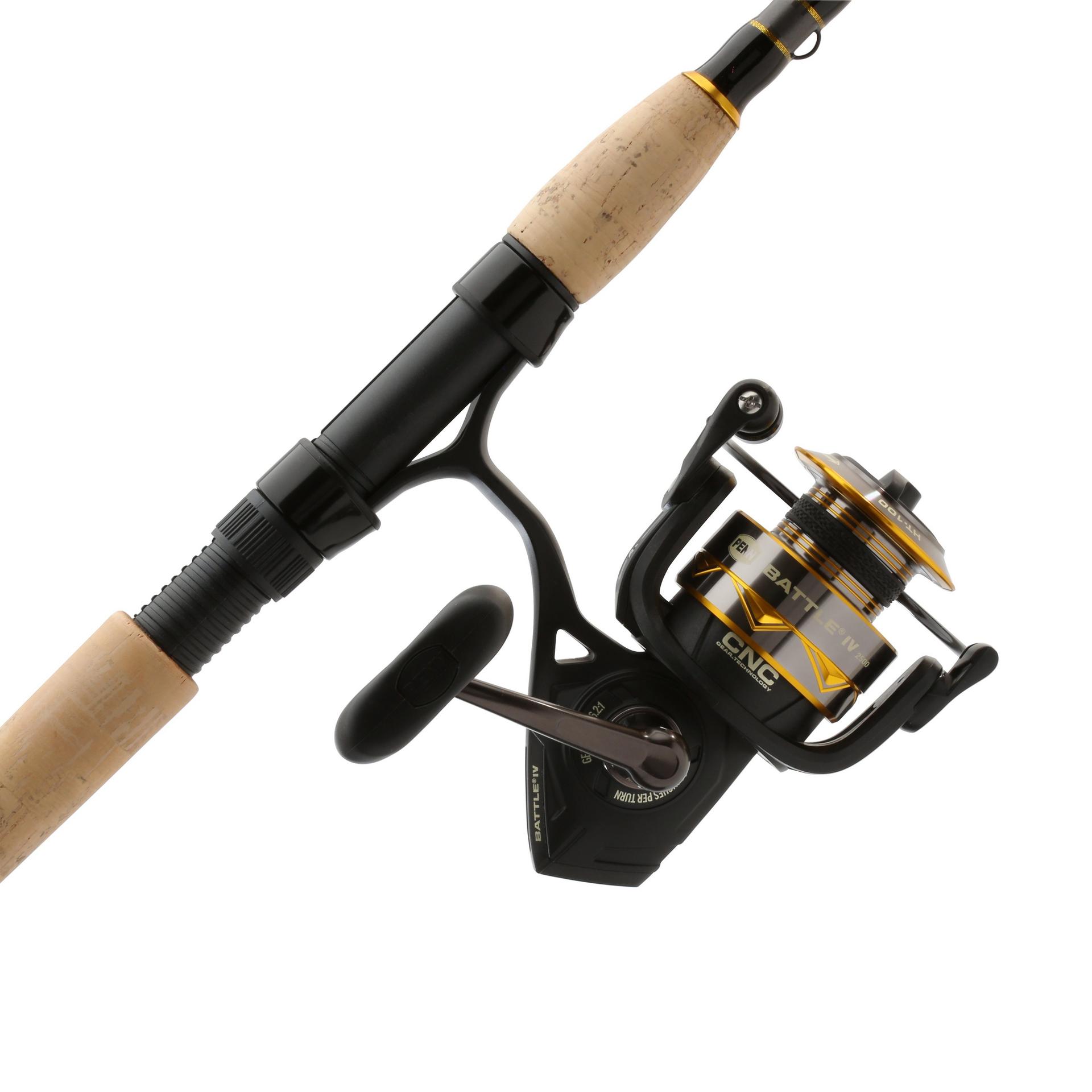 Battle IV Spinning Rod and Reel Combo - Premium Fishing Gear for Freshwater & Saltwater Anglers - Perfect for Bass, Trout, and Walleye Fishing