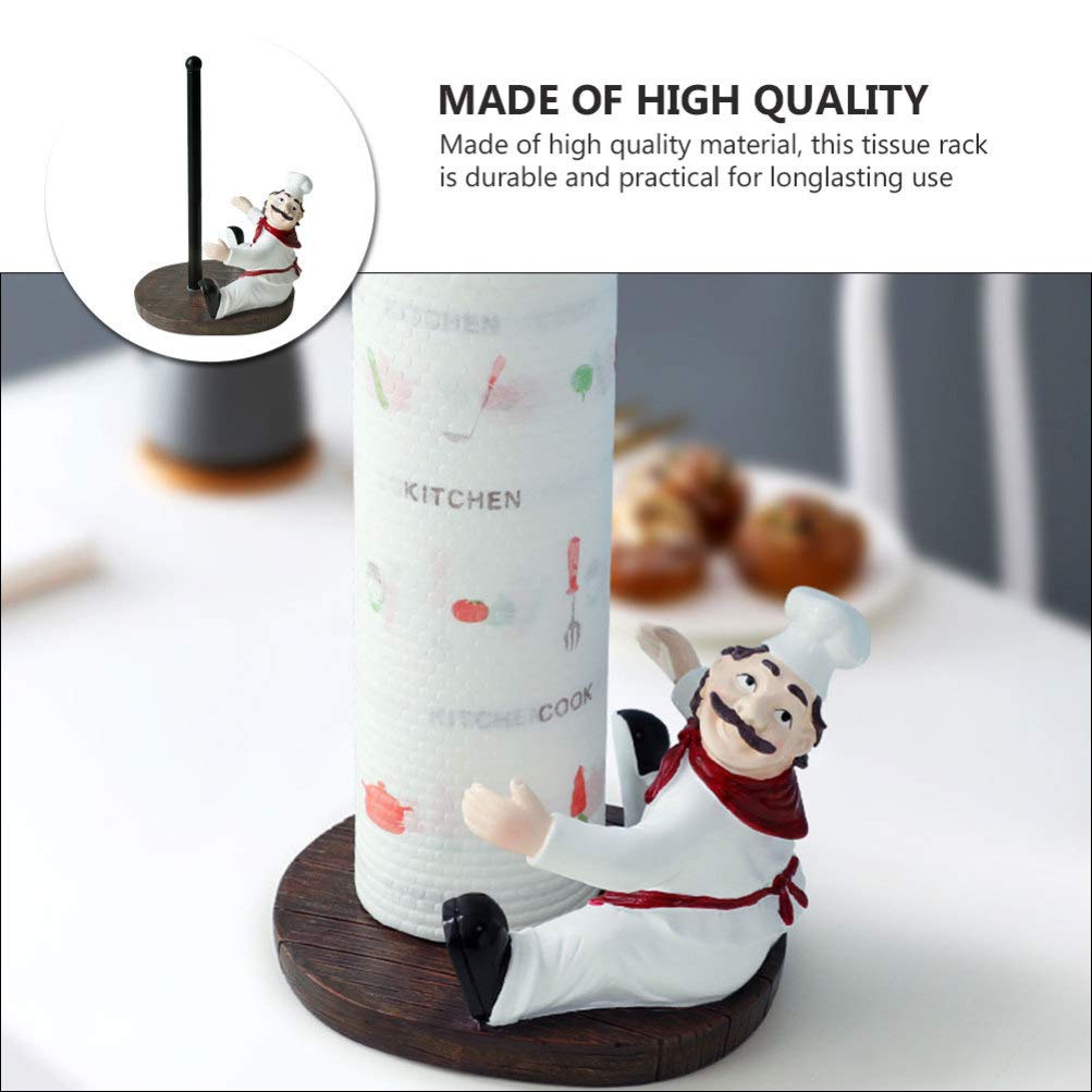 Cabilock 1-Piece Upright Tissue Holder Stand - Kitchen Countertop Paper Towel Rack Organizer | Perfect for Kitchen, Bathroom, Office & Dining Table Storage Accessories