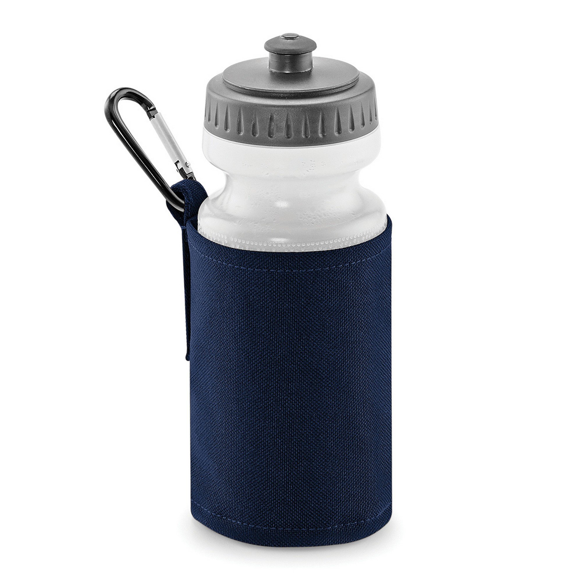 Quadra Insulated Water Bottle with Fabric Sleeve Holder - 2 Pack, 32oz Stainless Steel Vacuum Flask, French Navy - Perfect for Gym, Hiking & Outdoor Activities