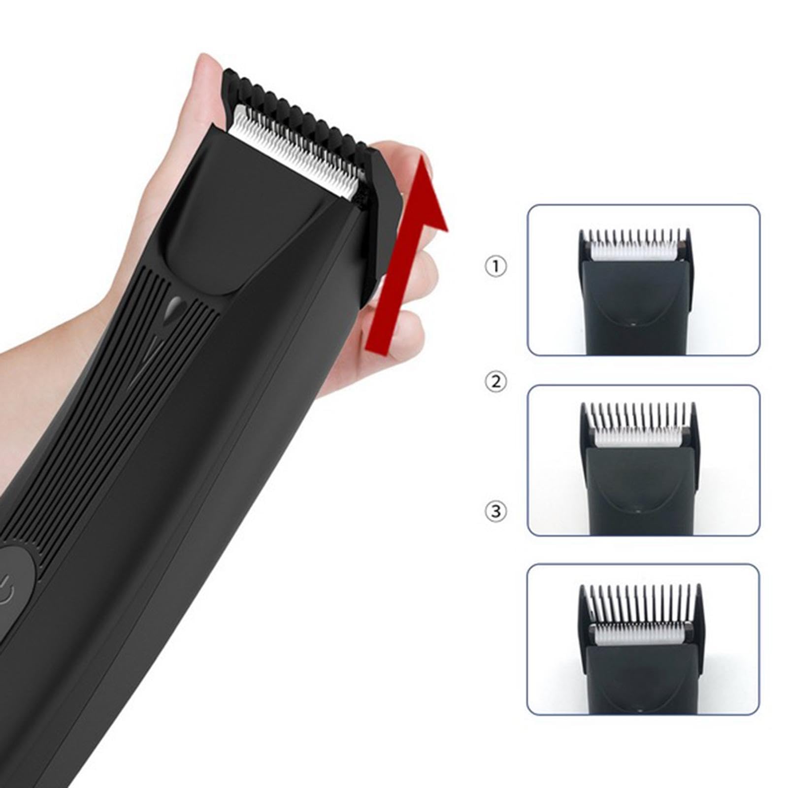 Professional Body Hair Trimmer with LCD Display - Portable Waterproof Groomer for Men's Chest, Armpit & Back Hair - Perfect for Travel, Gym & Home Use