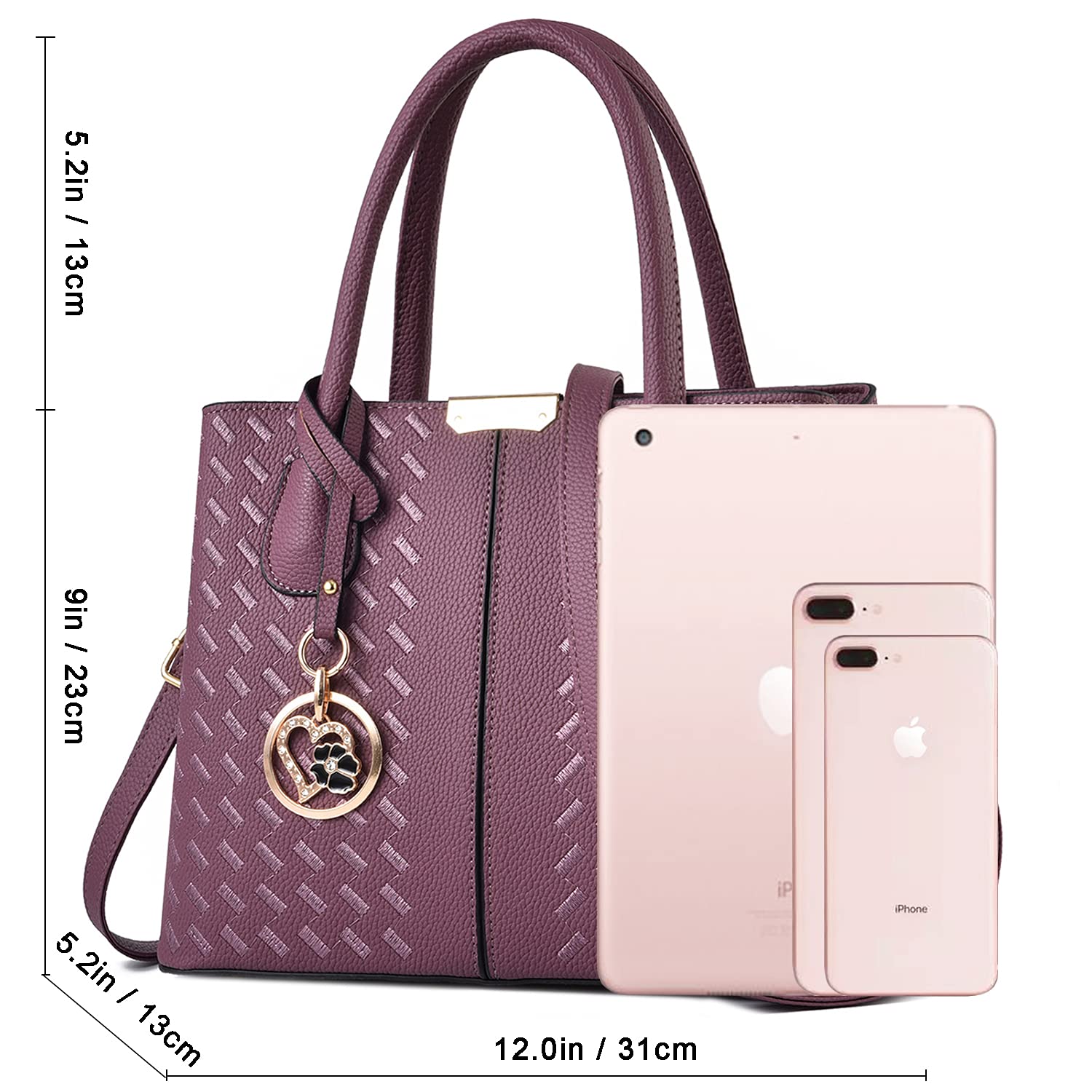 Chicarousal Women's Leather Crossbody Bag - Stylish Tote & Shoulder Purse for Daily Use