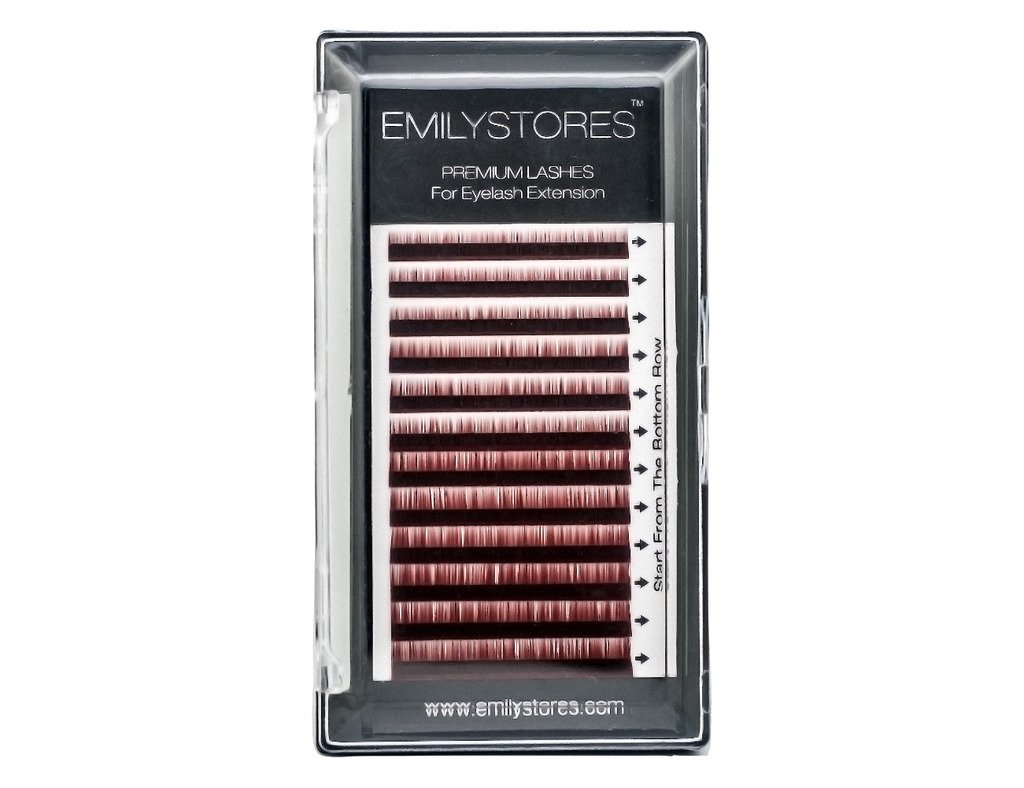 Premium 0.10mm Light Brown Eyelash Extensions - Mixed Lengths 5/6/7/8mm for Natural Volume - 1 Tray - Perfect for Salon Professionals & DIY Lash Artists