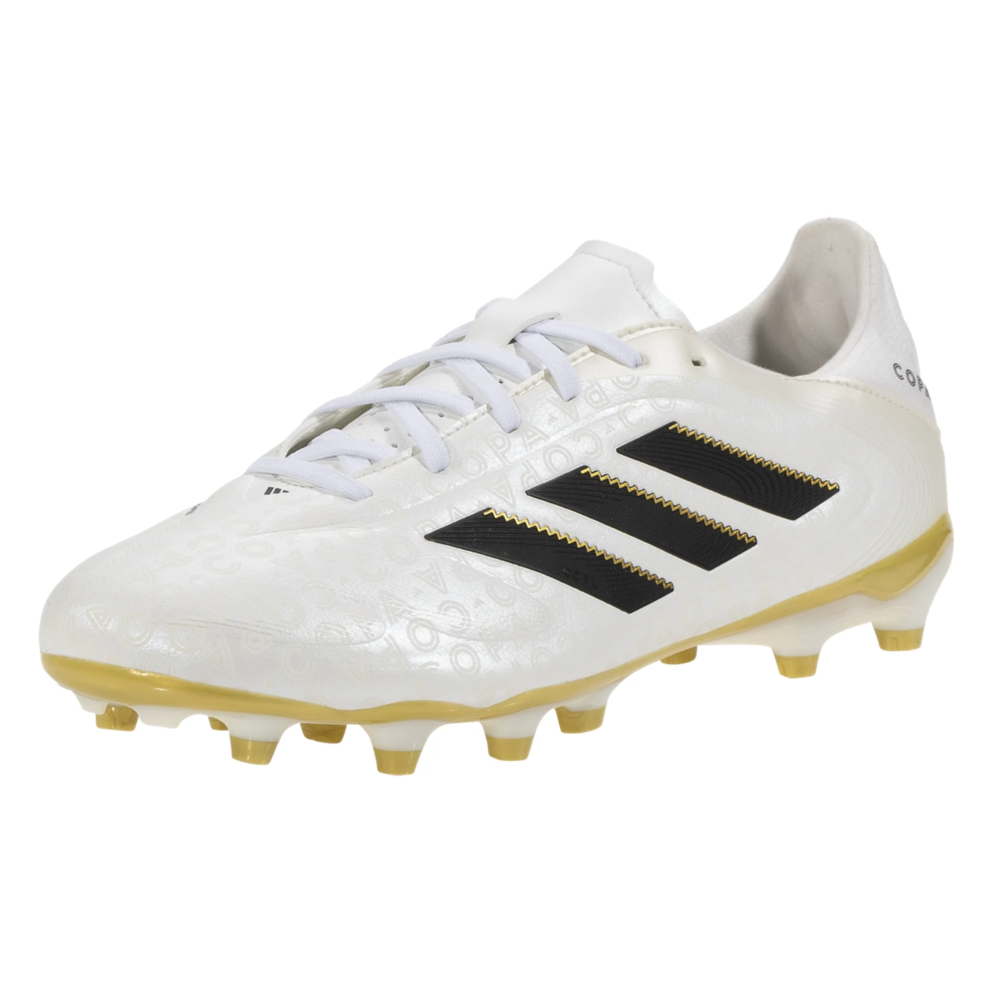 adidas Copa Pure III League Firm Ground Multi Ground Soccer Cleats for Men - Zero Metallic/Black/Gold Metallic | Lightweight Football Shoes for Training & Matches | Perfect for Turf & Natural Grass Fields