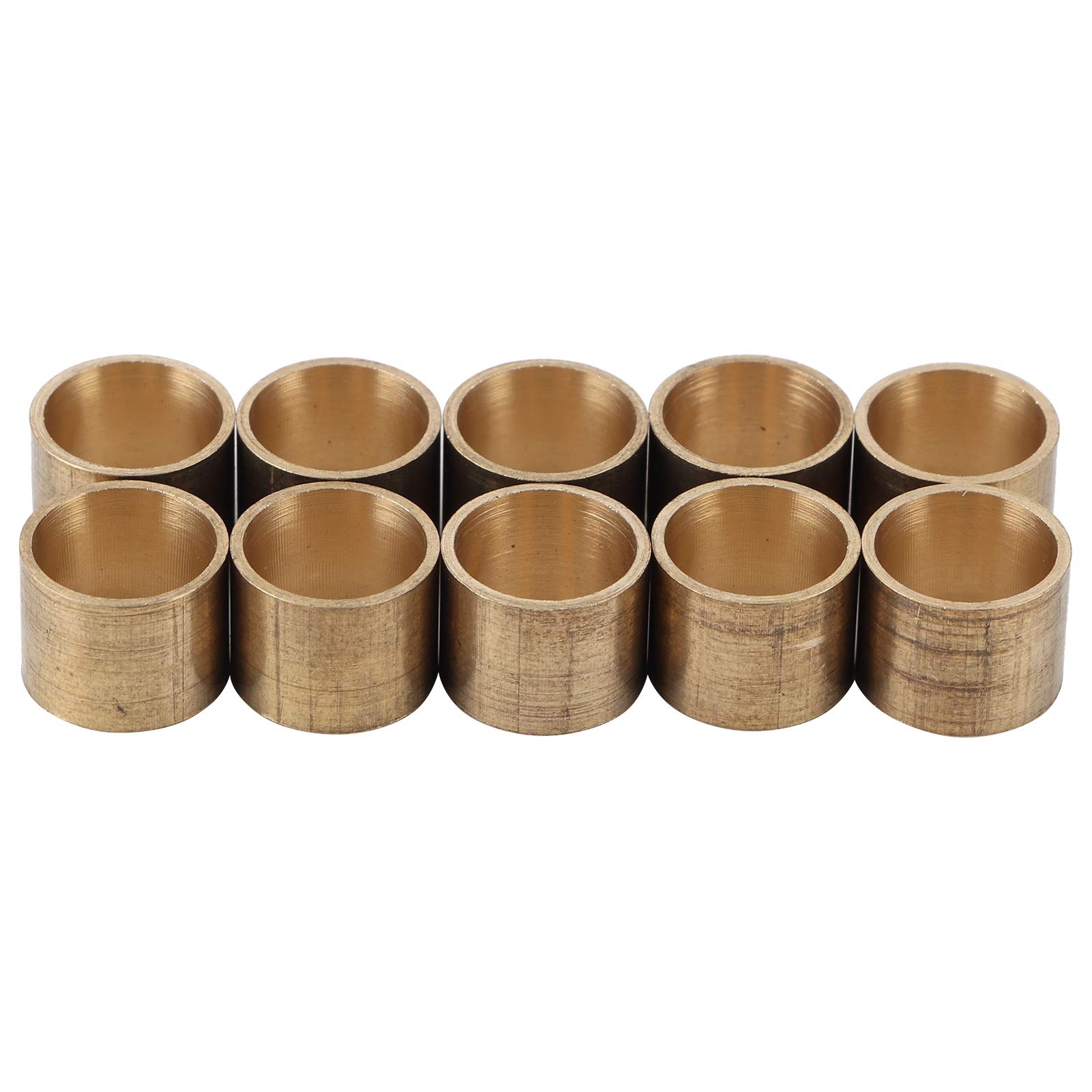 Hozee 10MM Brass Billiard Tips - Low Permeability Snooker & Pool Cue Ferrules (No Teeth) - Perfect for Professional Play & Home Game Room Accessories