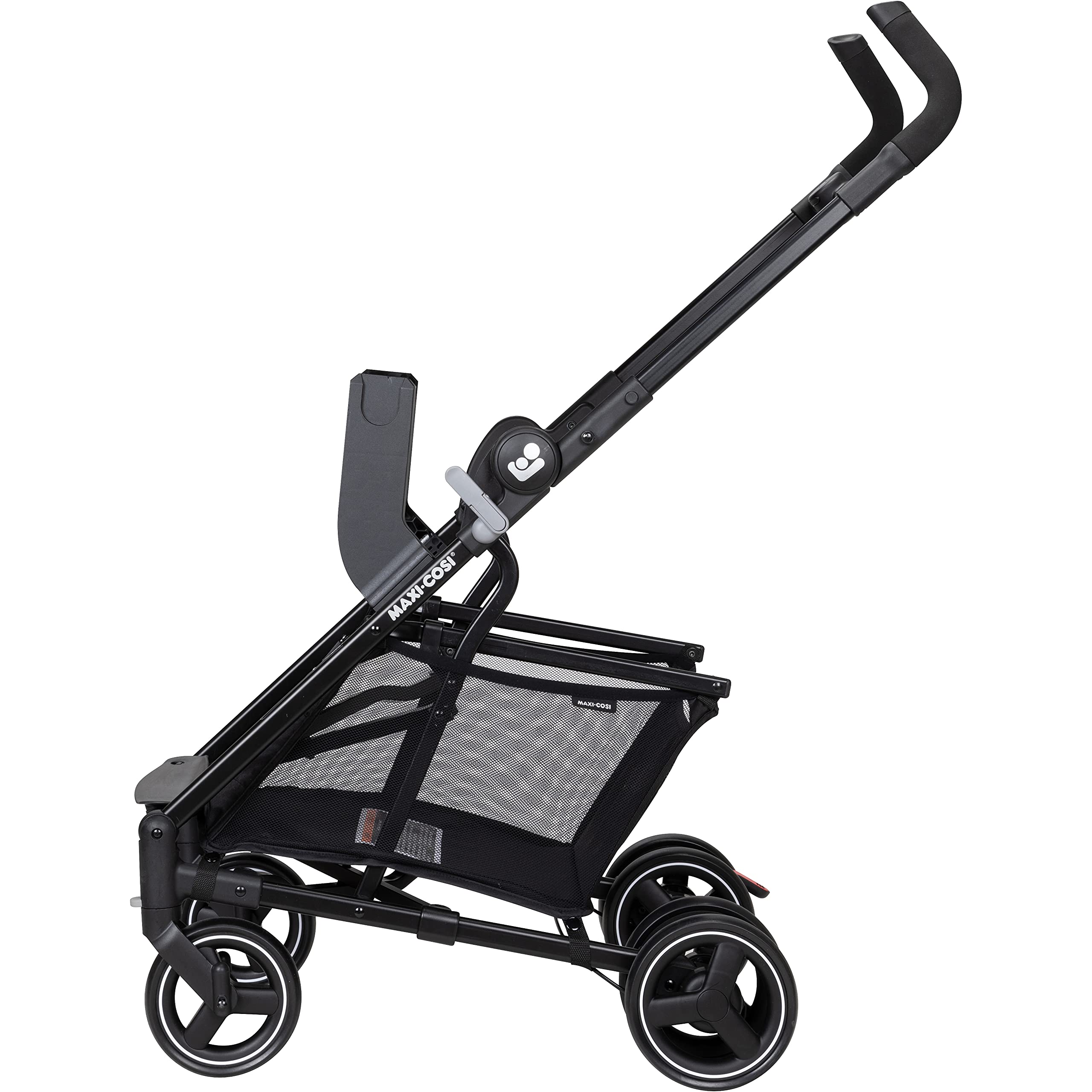 Maxi-Cosi Maxi-Taxi Xt Baby Stroller & Car Seat Caddy - Ultra Compact Travel System with Large Storage Basket, Black | Perfect for Newborns, Travel, Shopping & Everyday Use