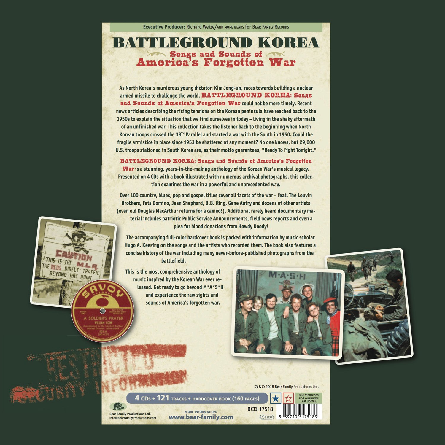 Battleground Korea: Songs & Sounds of America's Forgotten War - Historical Music Collection for Veterans, Educators & History Enthusiasts