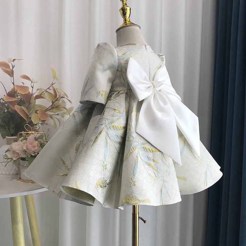 Cute Baby Girl Pageant Dress with Embroidery - Toddler Princess Party Dress for Special Occasions, Pageants & Photoshoots