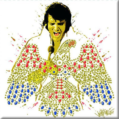 Elvis Presley Collectible Magnet - American Eagle Photo Souvenir for Fans, Gifts & Memorabilia | Perfect for Fridge, Lockers & Home Decor