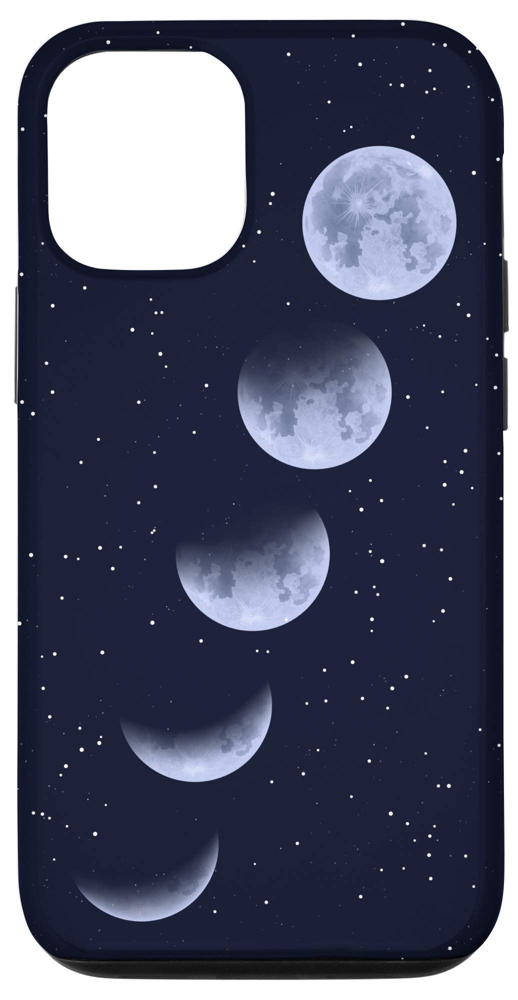 iPhone 12/12 Pro Moon Phase Case - Astronomy Inspired Lunar Cycle Design - Protective Phone Cover for Stargazers & Space Enthusiasts - Perfect for Night Sky Observation & Celestial Photography