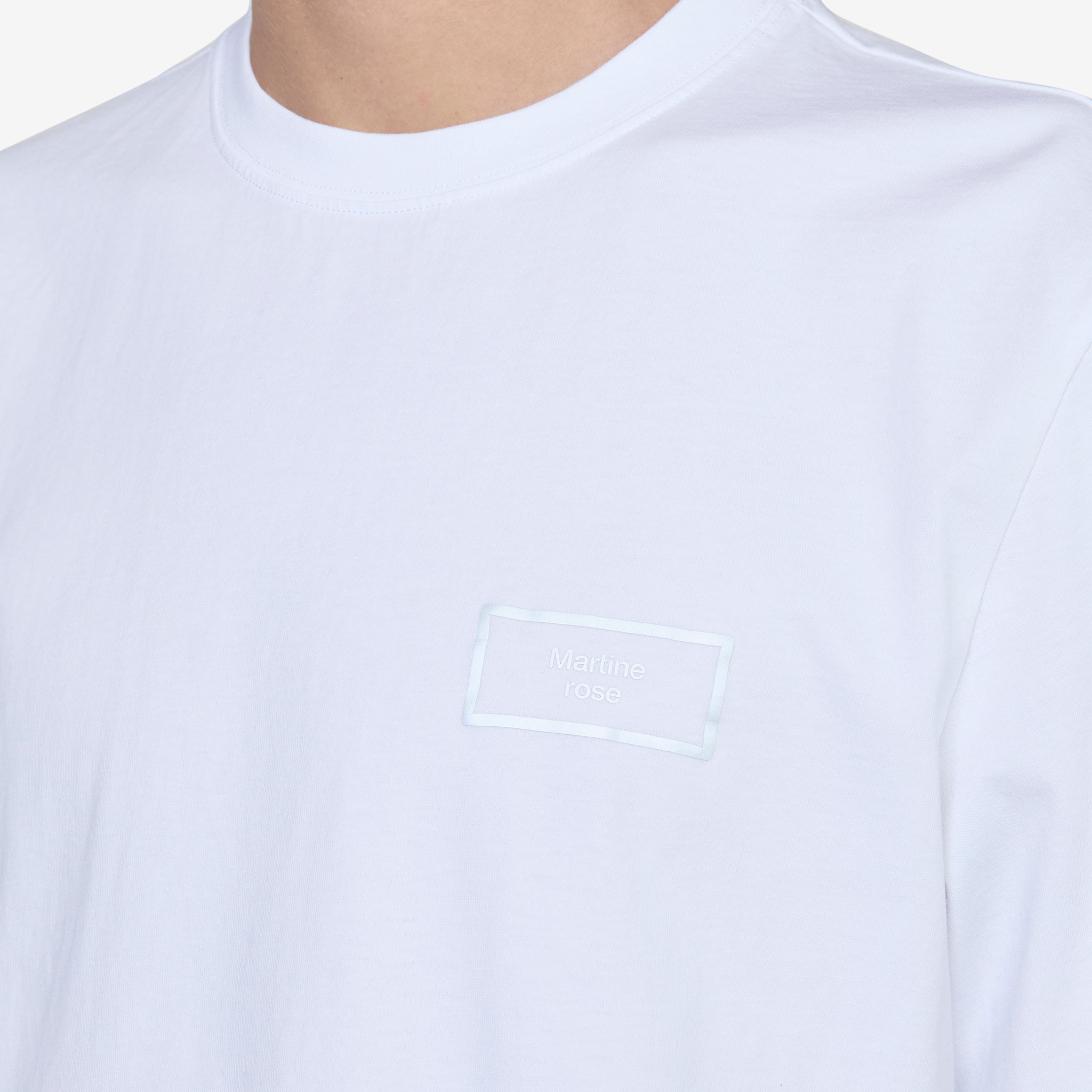 Classic White Box Logo T-Shirt for Men & Women - Comfortable Cotton Tee for Casual Wear, Street Style & Everyday Outfits