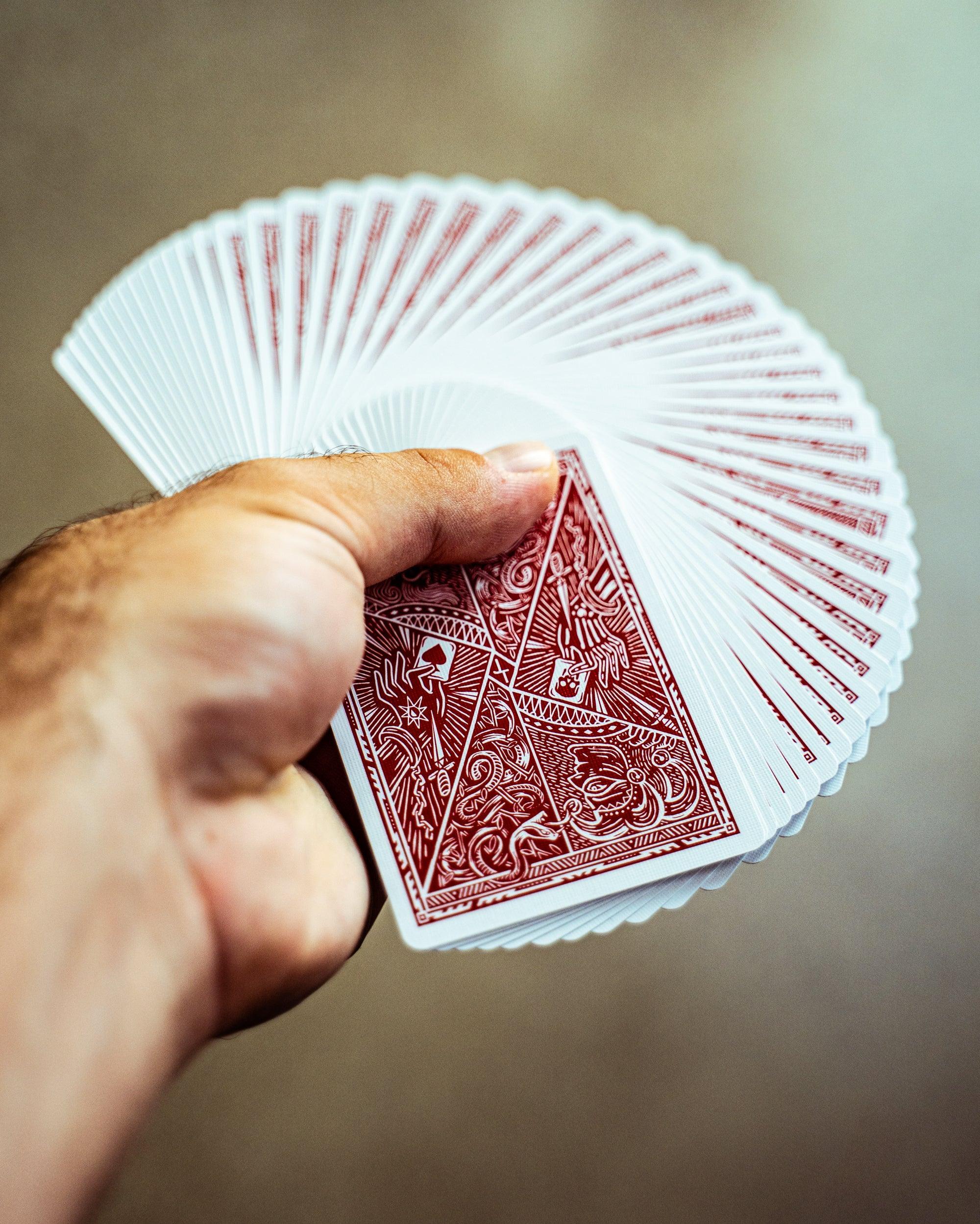 Joker and the Thief Blood Red Edition - Premium Playing Cards for Poker, Magic Tricks & Game Nights - Perfect for Collectors and Card Game Enthusiasts