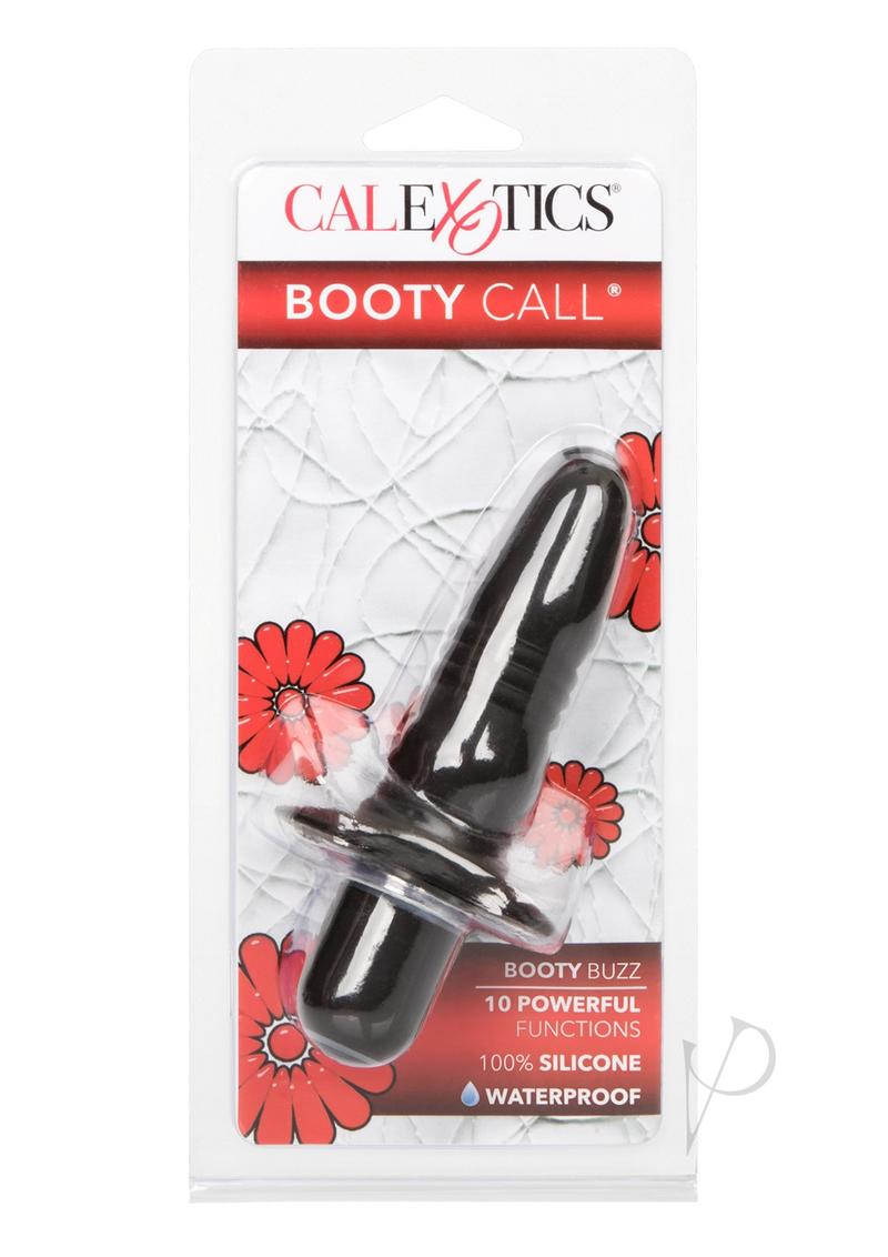 Booty Call Booty Buzz Silicone Vibrating Butt Plug - Black | Remote Control Anal Toy for Couples & Solo Play | Enhance Intimacy & Pleasure in Bedroom or BDSM Scenes