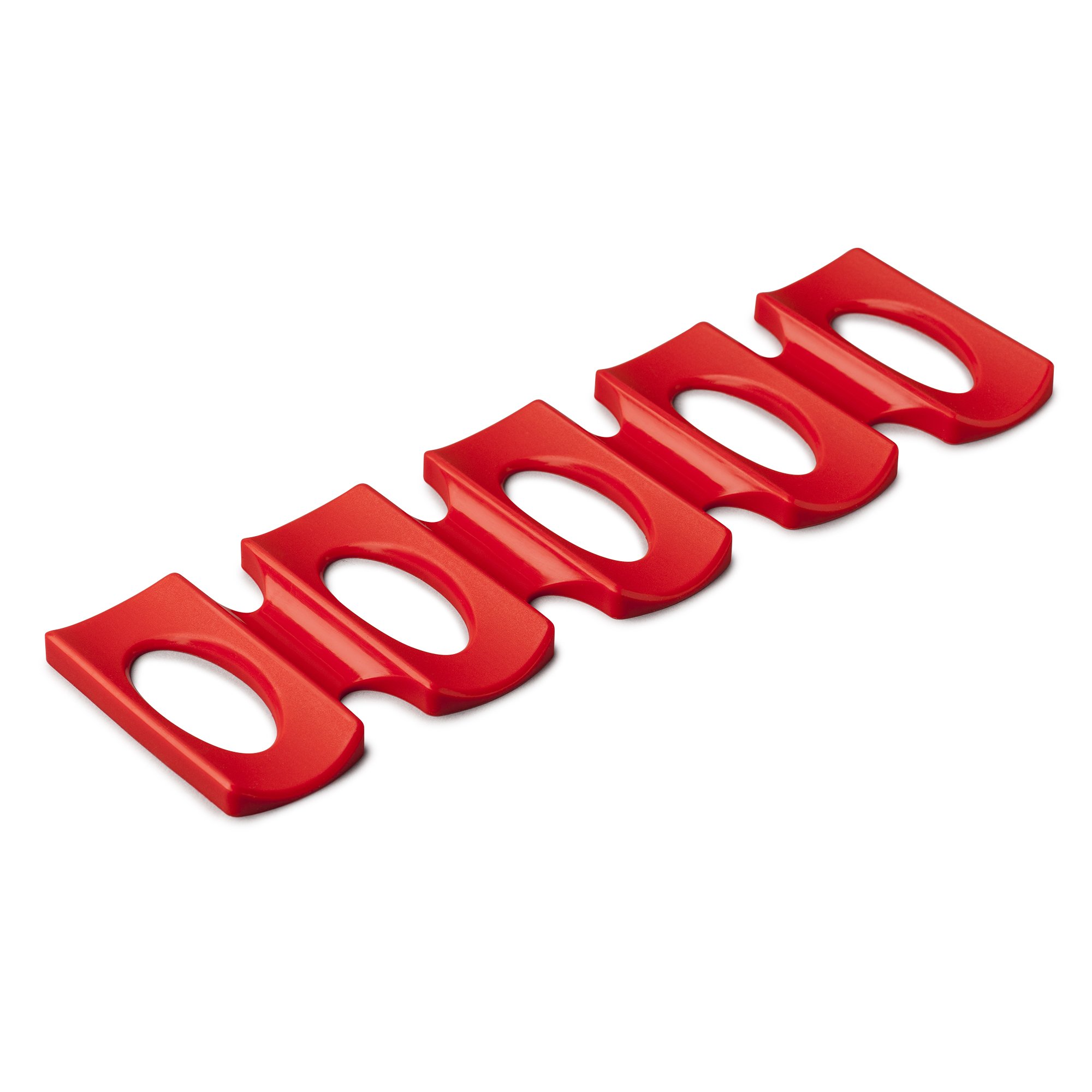 Red Silicone Shelf Organizer - One Size - Perfect for Kitchen, Bathroom & Office Storage