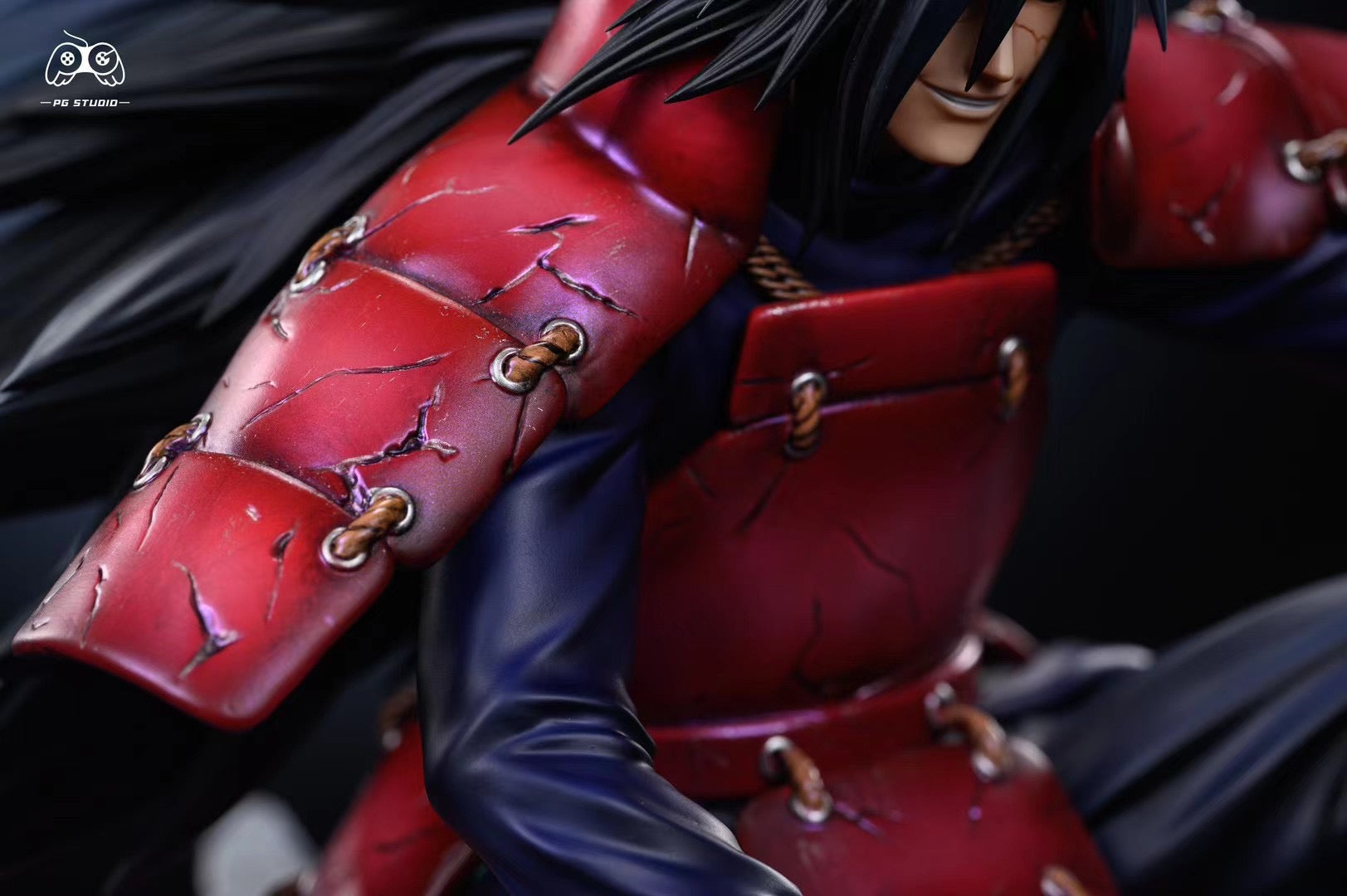PG Studio Sitting Door Gods Madara Uchiha & Senju Hashirama Anime Figures - Japanese Naruto Shippuden Collectible Decor for Home & Office Display