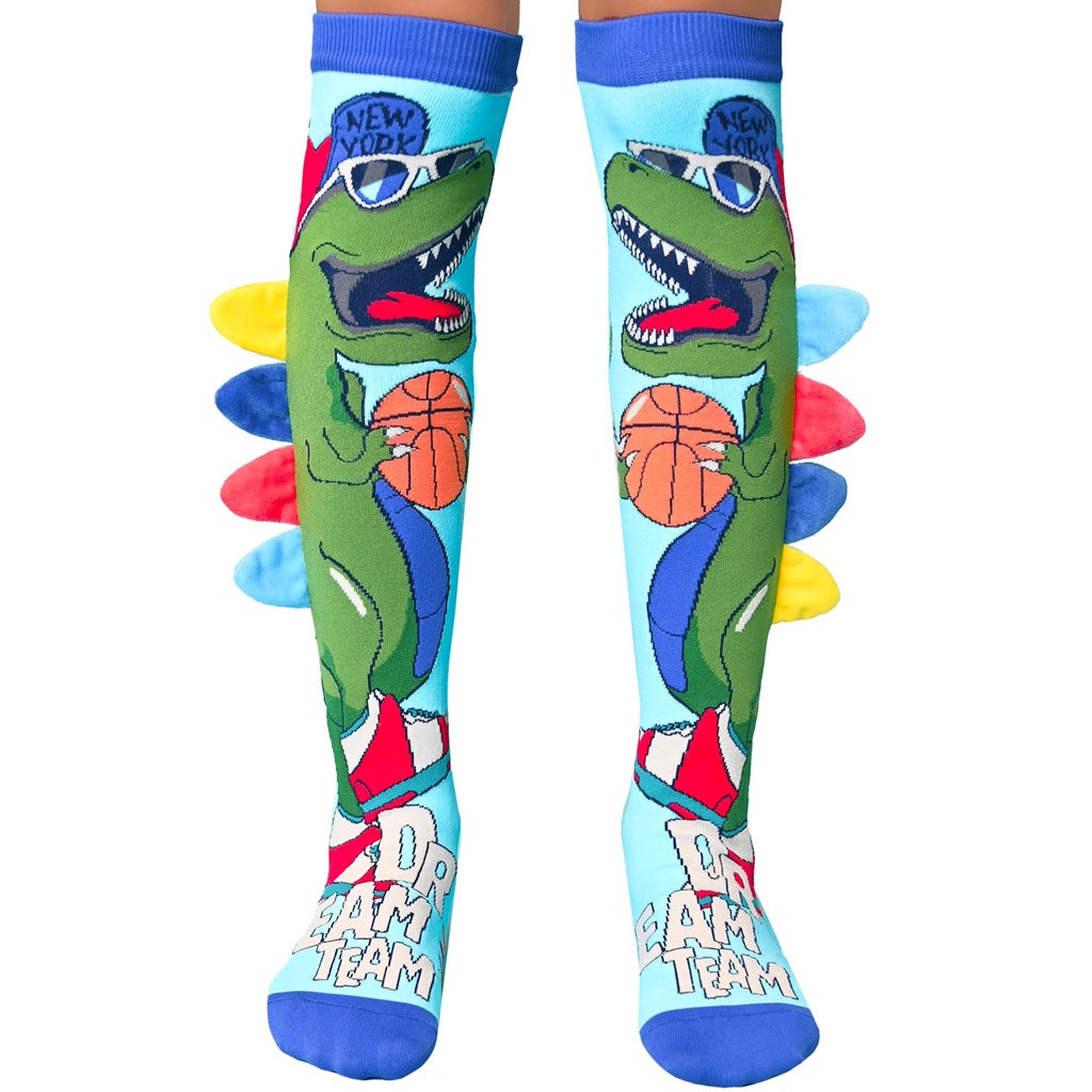 **Madmia Dinosaur Socks for Kids & Adults - Fun & Comfortable Dino Socks for Boys, Girls, Men, Women (Age 6-99) - Perfect for Gifts, Cosplay, and Daily Wear**