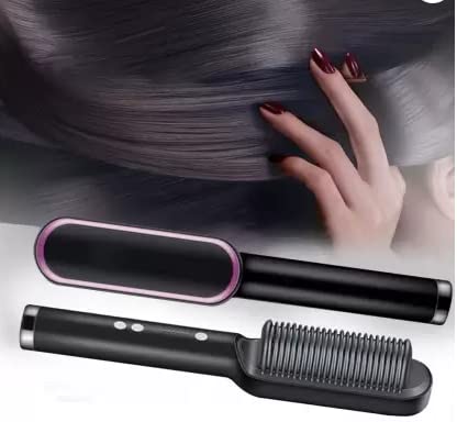 Mystte Hair Straightener Comb for Women & Men - PTC Heating Electric Styler with 5 Temperature Settings | Perfect for Home Use, Travel & Salon Styling