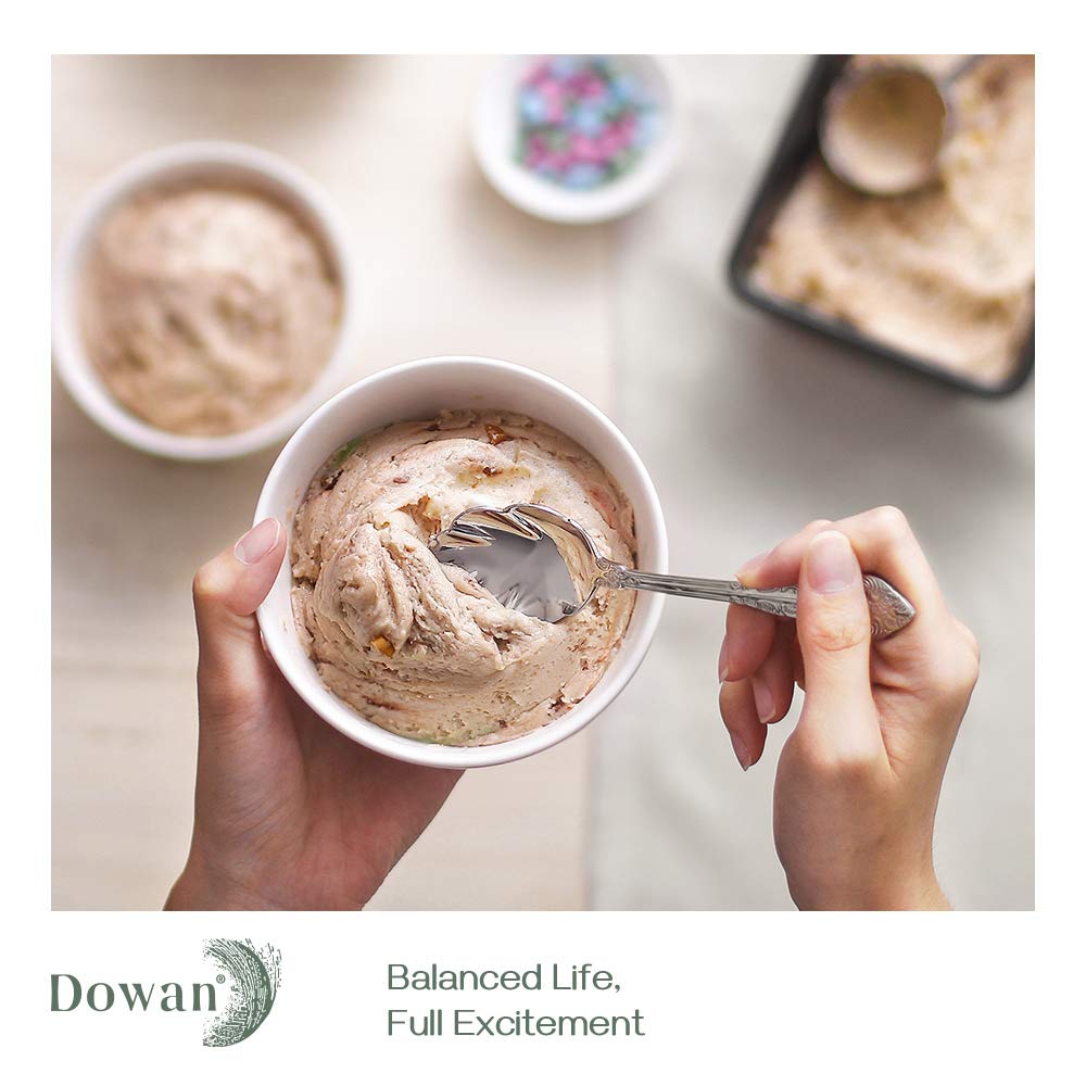 DOWAN 8-Pack 10oz Porcelain Small Bowls Set - Perfect for Ice Cream, Desserts, Salads, Fruits, Dips & Side Dishes | Elegant White Serving Bowls for Home, Restaurant & Party Use