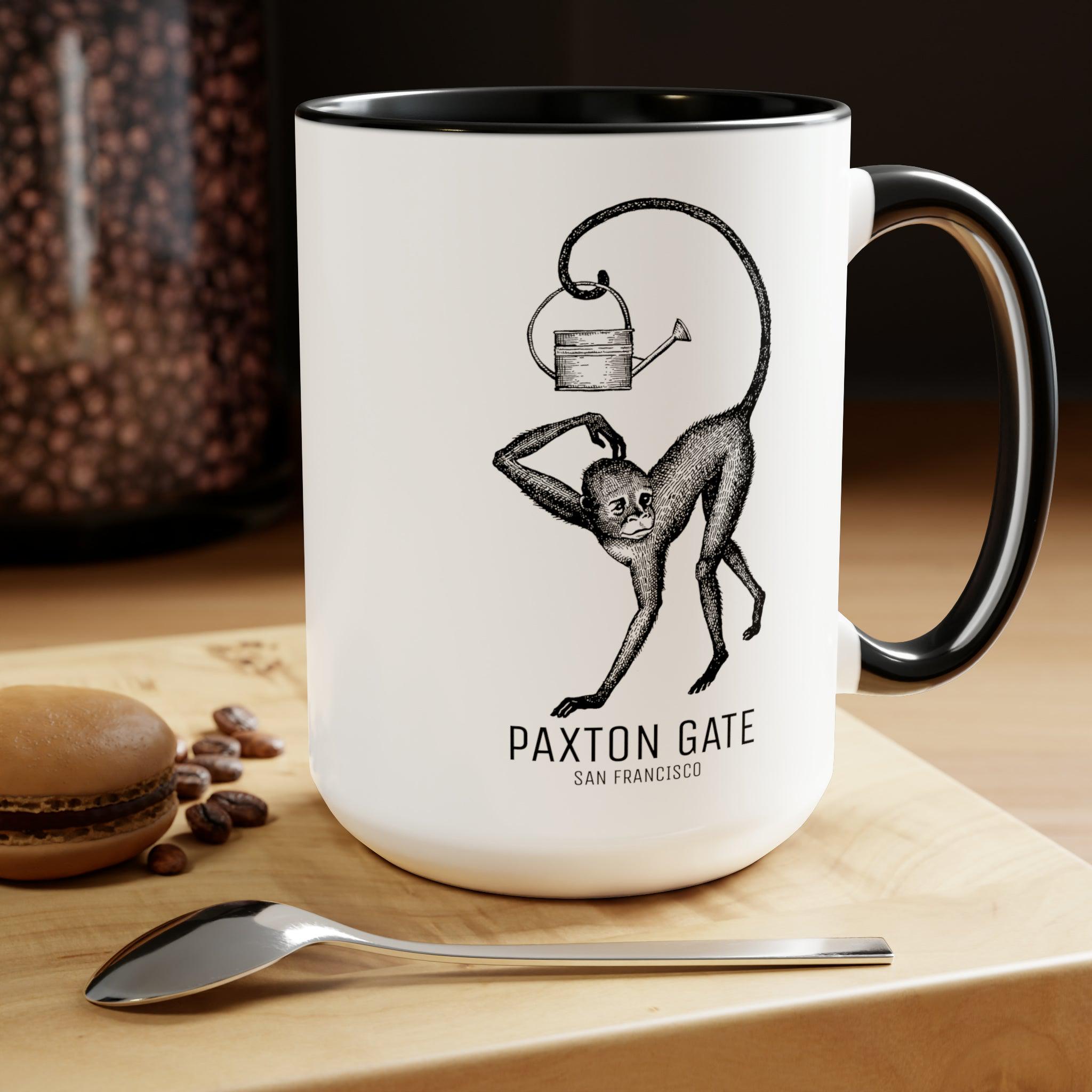 Two Tone Paxton Gate Coffee Mug - Elegant Ceramic Cup for Hot & Cold Drinks - Perfect for Home, Office, and Gifts