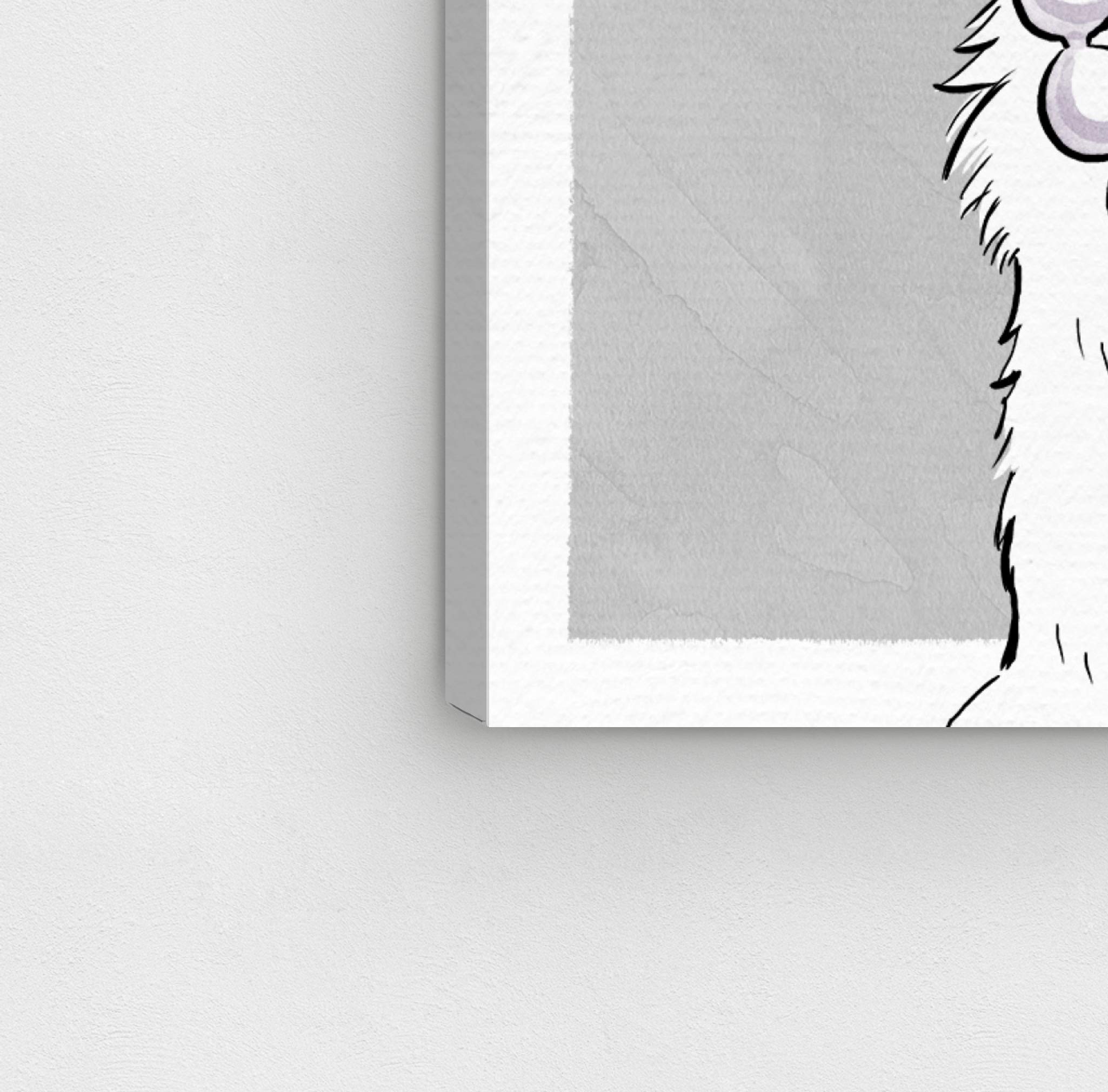 Glamorous Pup Wall Art Canvas Print - 30x30 Inches Gold & White Animal Home Decor by Oliver Gal Artist Co. - Perfect for Living Room, Bedroom & Office Decor