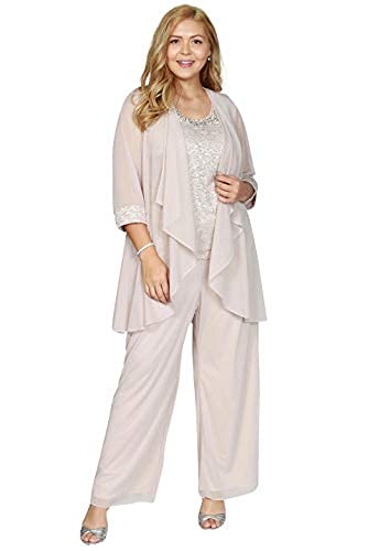 R&M Richards Plus Size Women's Pant Suit - Professional Business Attire Made in USA | Perfect for Office Work, Interviews & Formal Events