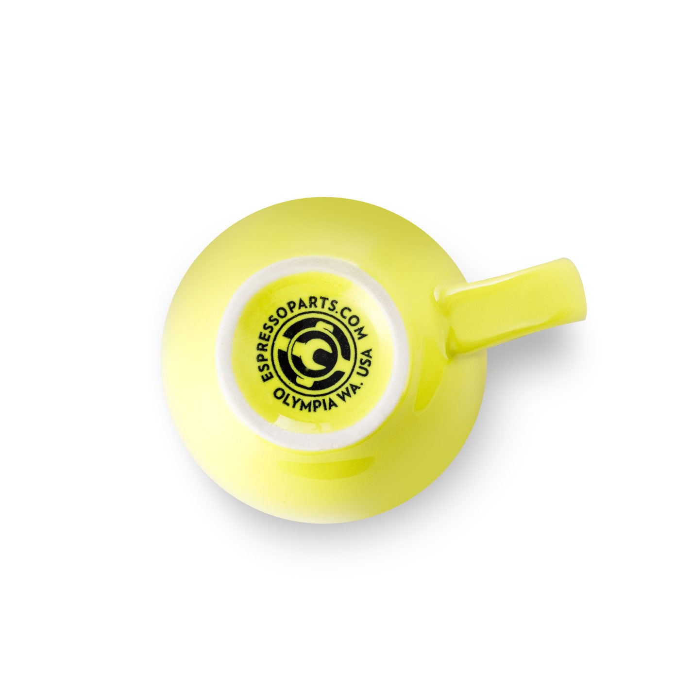Premium Porcelain Espresso Cup & Saucer Set - 2oz/70ml, Bright Yellow - Perfect for Home Baristas, Coffee Shops & Gifts - Durable & Dishwasher Safe for Daily Use