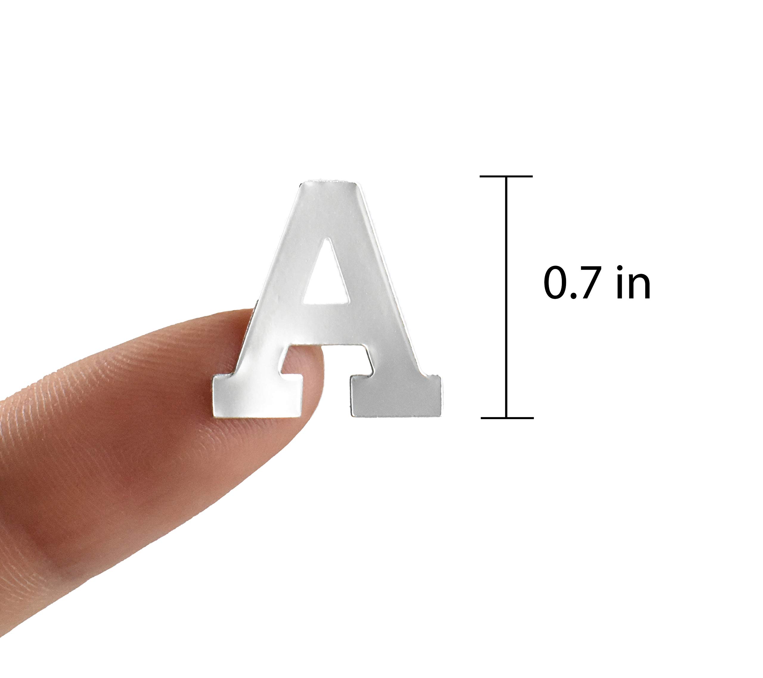 QQ&U 3 Sheets Silver Foil Alphabet Letter and Number Stickers - DIY Scrapbooking, Card Making, Gift Wrapping, Home Decor, Party Supplies
