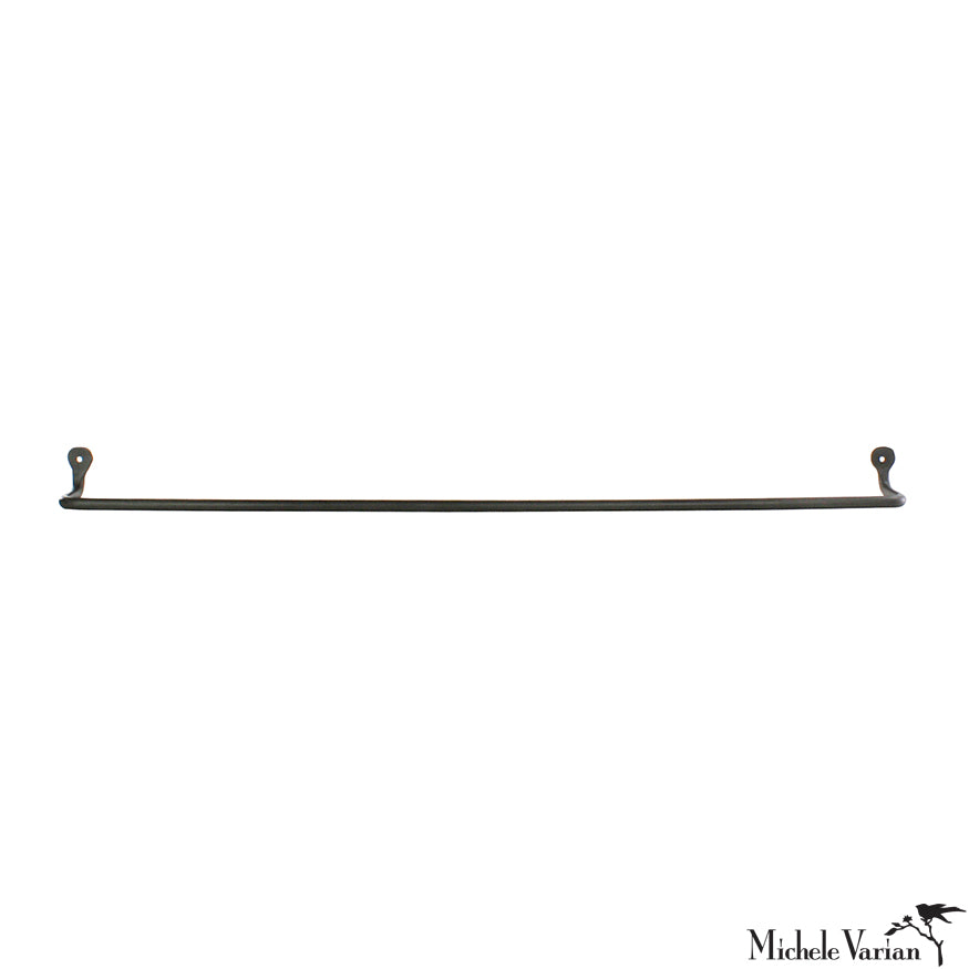 Premium Blackened Towel Bar - Heavy Duty Rust-Resistant Bathroom Towel Rack for Modern Homes - Perfect for Bathrooms, Kitchens, and Laundry Rooms