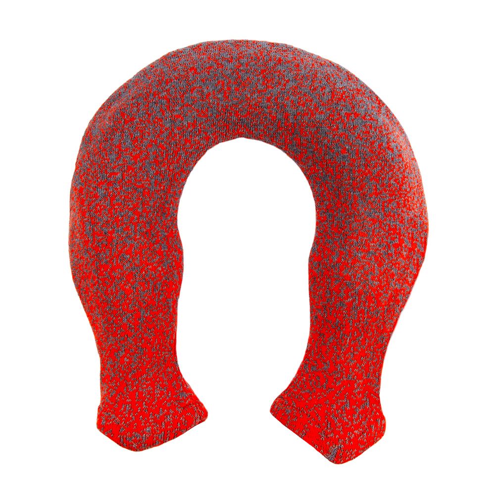 Soft Pixel Orange Cotton Cover Hot Water Bottle for Neck Pain Relief - Perfect for Cold Weather, Muscle Relaxation & Home Comfort