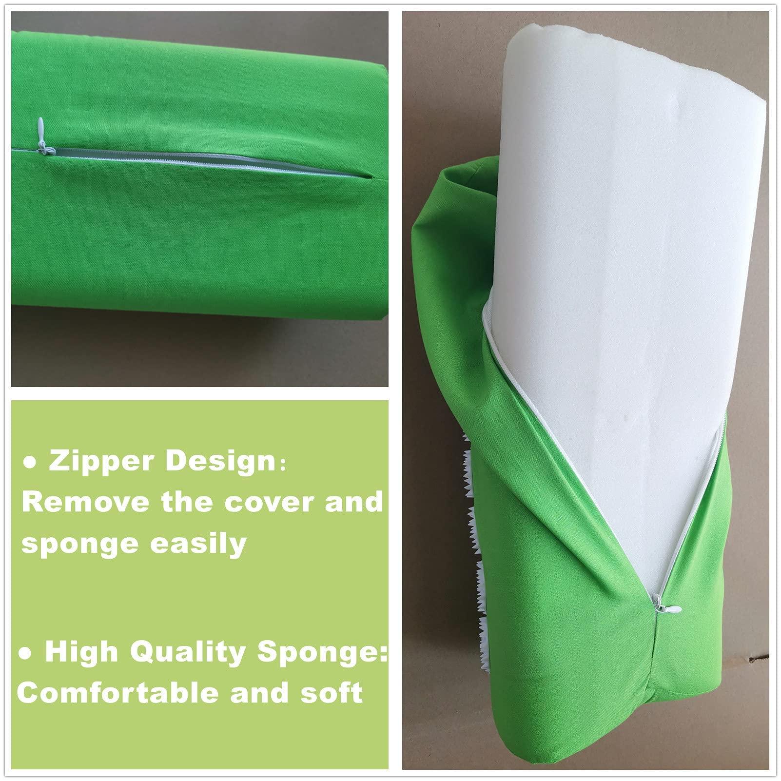 Acupressure Massage Pillow for Neck, Back & Head Pain Relief - Shiatsu Deep Tissue Massager for Muscle Relaxation & Stress Relief - Perfect for Home, Office & Car Use (Green)