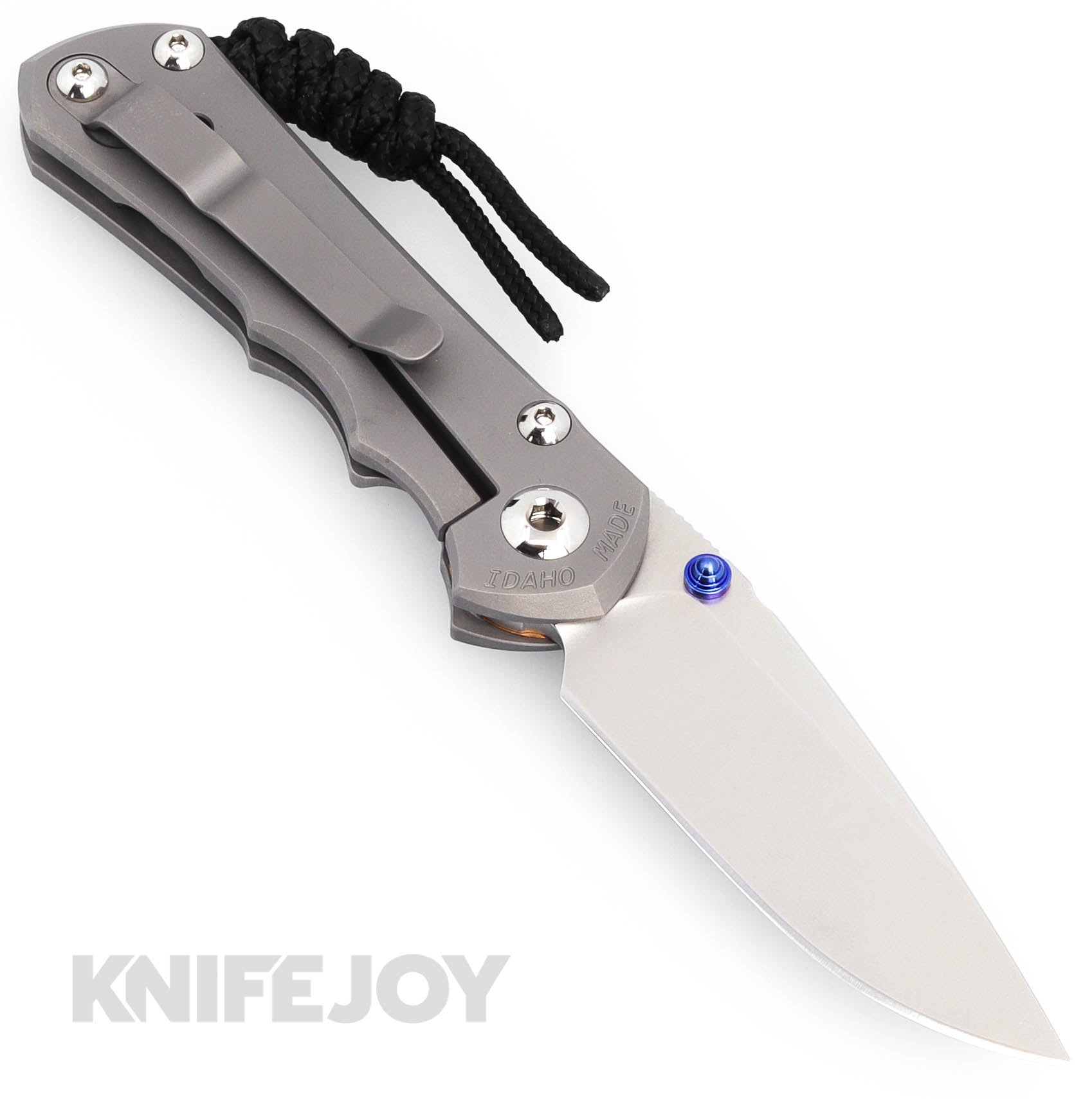 Chris Reeve Small Inkosi Folding Knife - MagnaCut Drop Point Blade, Glass Blasted Titanium Handle | EDC, Outdoor, Camping, Survival Gear