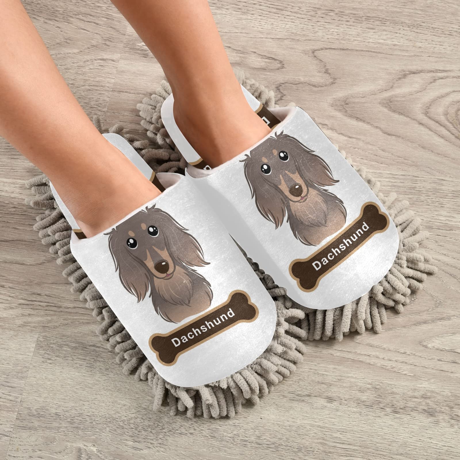 Poeticcity Unisex Cleaning Slippers - House Mop Shoes for Dusting & Spa Use, Comfortable Indoor/Outdoor Slippers for Home Cleaning, Yoga & Relaxation (Size M-L)