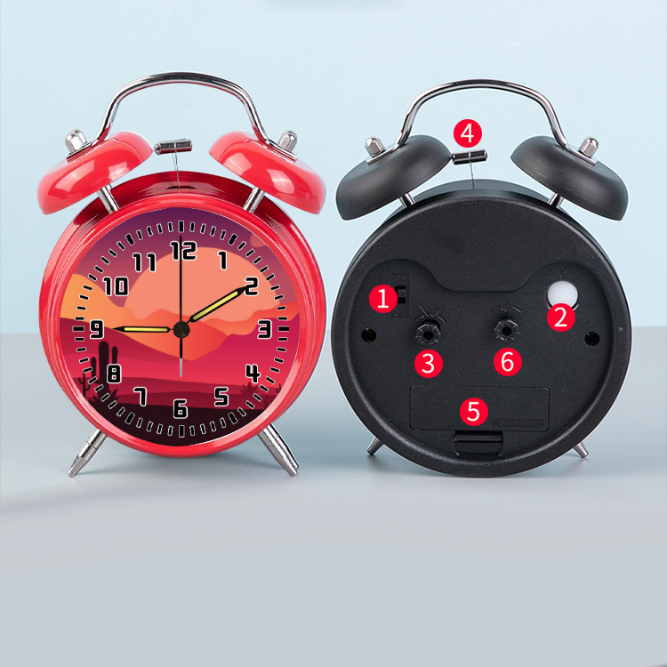 Desert Scene Digital Alarm Clock with Night Light - Creative Desktop Clock for Bedroom, Office, and Home Decor