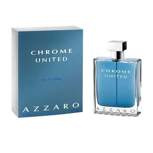 Azzaro Chrome United 100ml Eau de Toilette for Men - Fresh Citrus & Woody Fragrance | Long-Lasting Cologne for Daily Wear, Office & Special Occasions