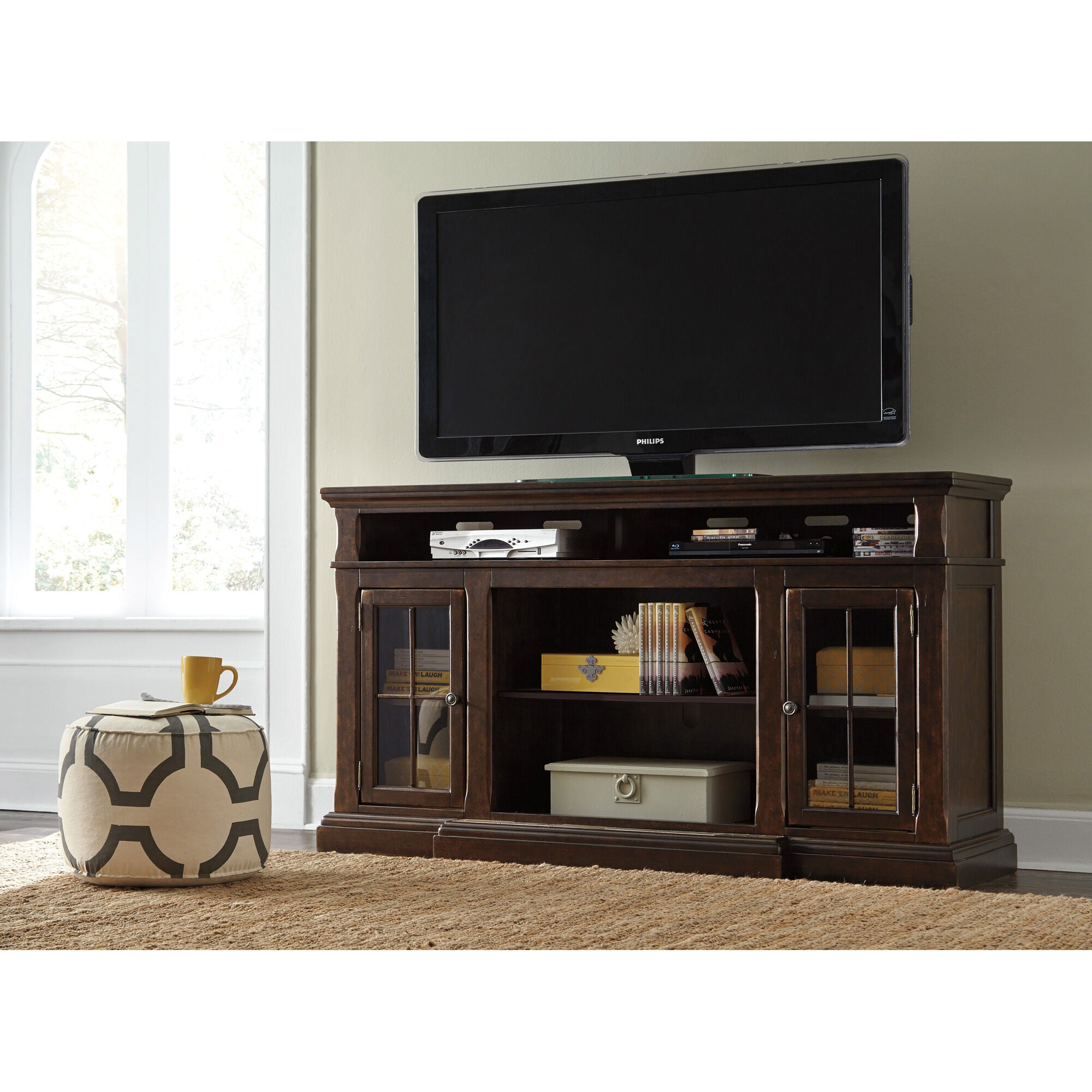 72 Inch Modern Console Table - Entryway Sofa Table with Storage Shelf, Farmhouse Style Hallway Furniture for Living Room, Bedroom & Office Decor