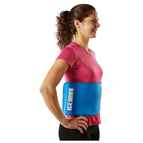 Extra Large Neoprene Ice Pack Wrap with Removable Gel Cold Pack - Back, Waist & Hip Pain Relief - 11.5