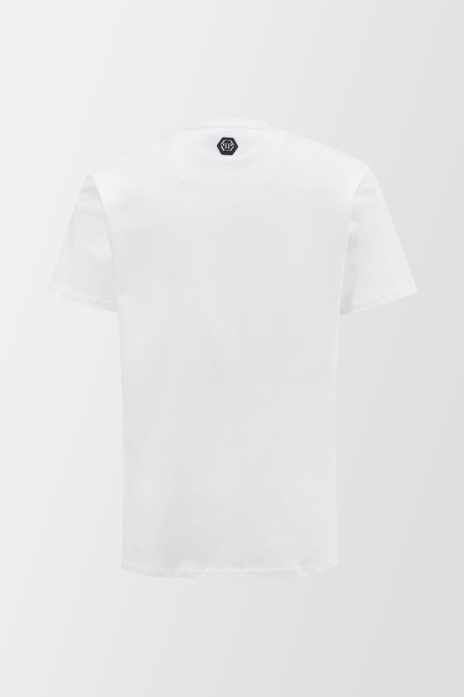 Philipp Plein White Round Neck Skull Graphic T-Shirt for Men - Stylish Casual Streetwear Tee for Everyday Wear and Night Out