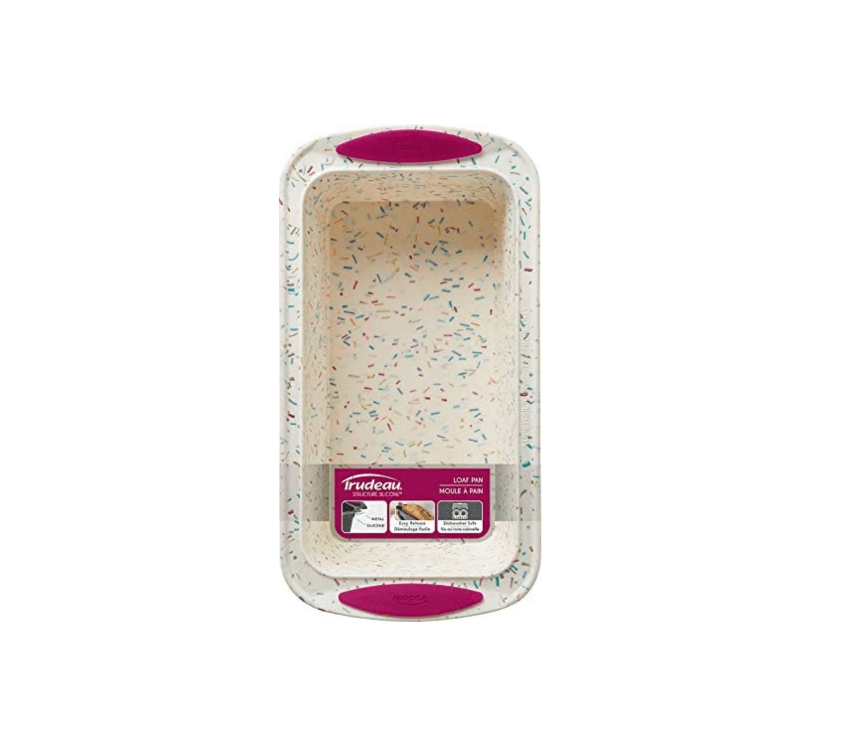 Non-Stick Confetti Silicone Loaf Pan - Perfect for Baking Birthday Cakes, Party Treats & Holiday Desserts