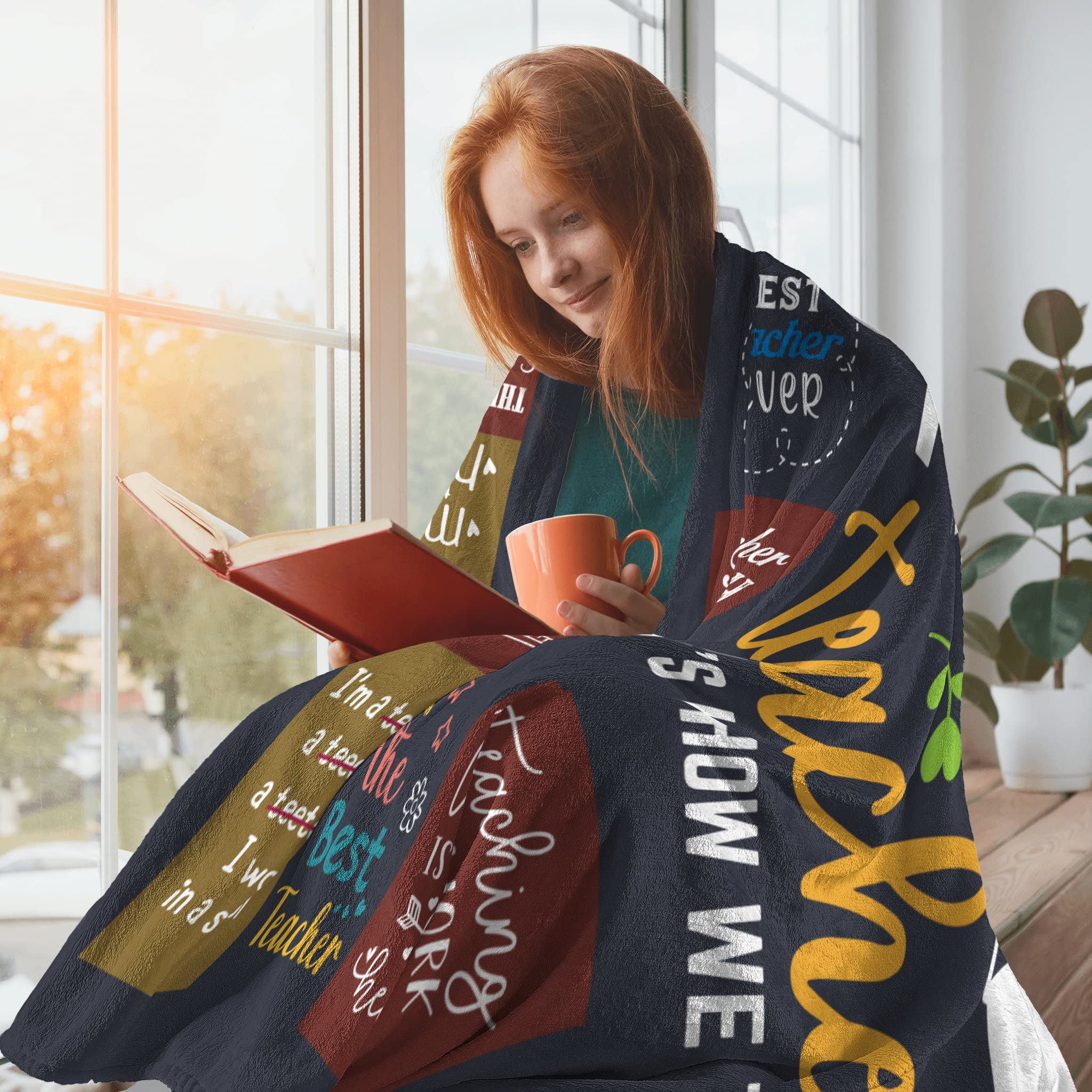 Cozy 50x60 Inch Teacher Appreciation Blanket - Best Retirement, Birthday & Thank You Gift for Women Educators - Perfect for Classroom, Home & Relaxation