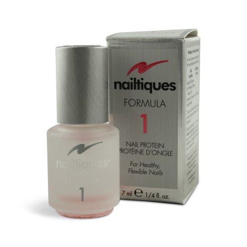 Nailtiques Formula 1 Protein Treatment for Stronger Nails | .25 oz | Nail Strengthener & Repair Solution | Perfect for Weak, Brittle, or Damaged Nails at Home or Salon