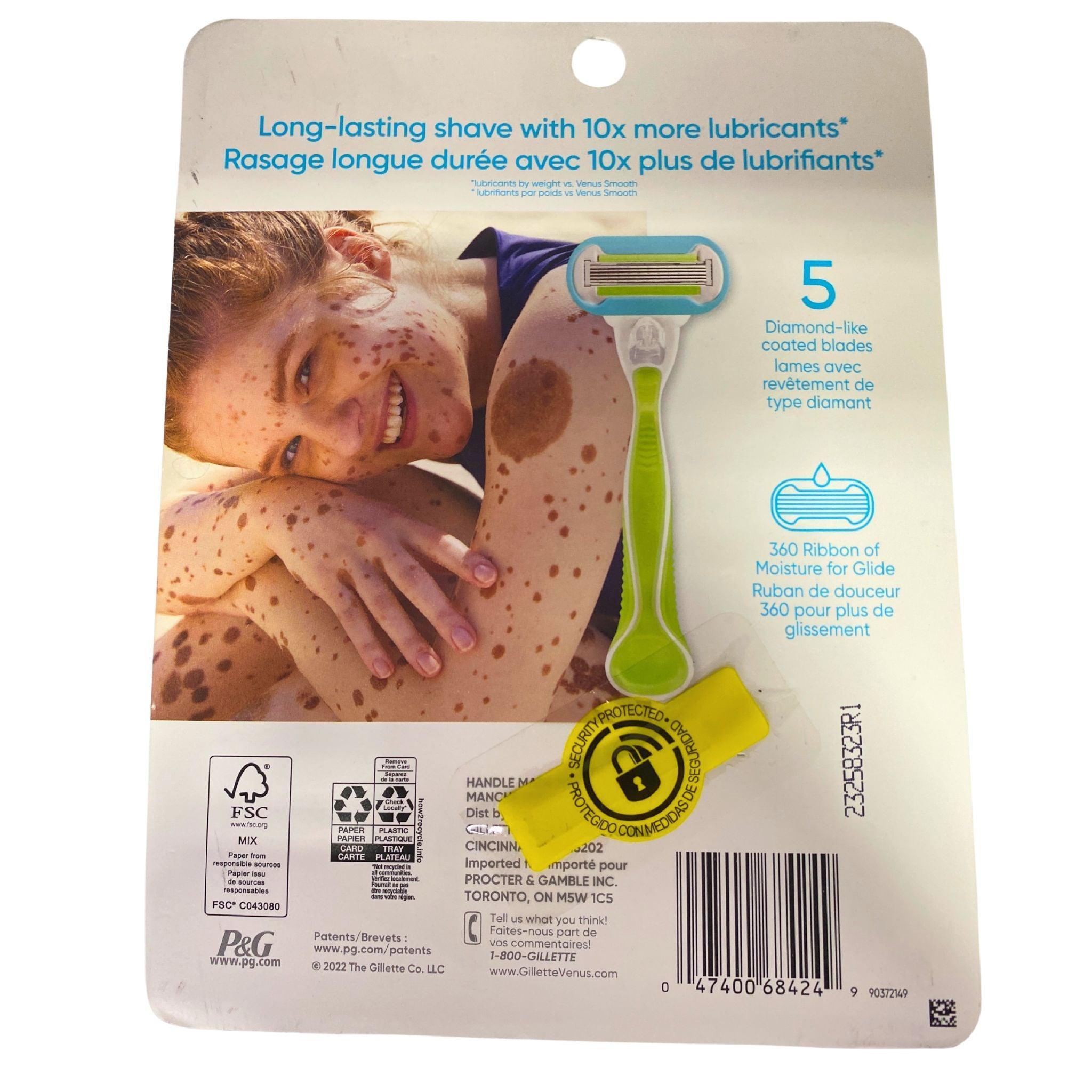 Gillette Venus Smooth Doux Mix Women's Razor & 28 Cartridges Refills - Silky Smooth Shaving for Legs, Underarms & Bikini Line - Perfect for Travel & Daily Shaving Routine