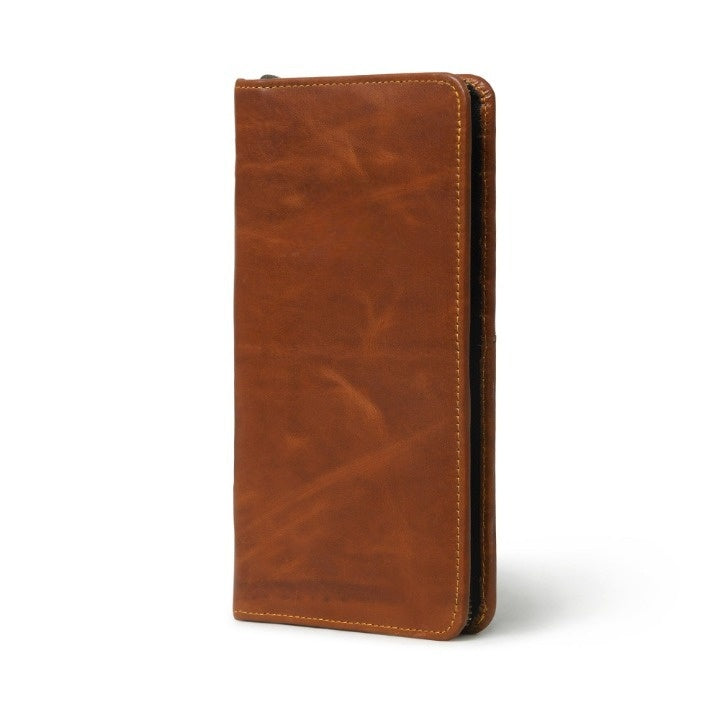 Blair Women's Leather Wallet - Tan Brown Crossbody Wallet for Women, RFID Blocking, Slim Bifold Wallet with Card Slots - Perfect for Travel, Shopping & Everyday Use