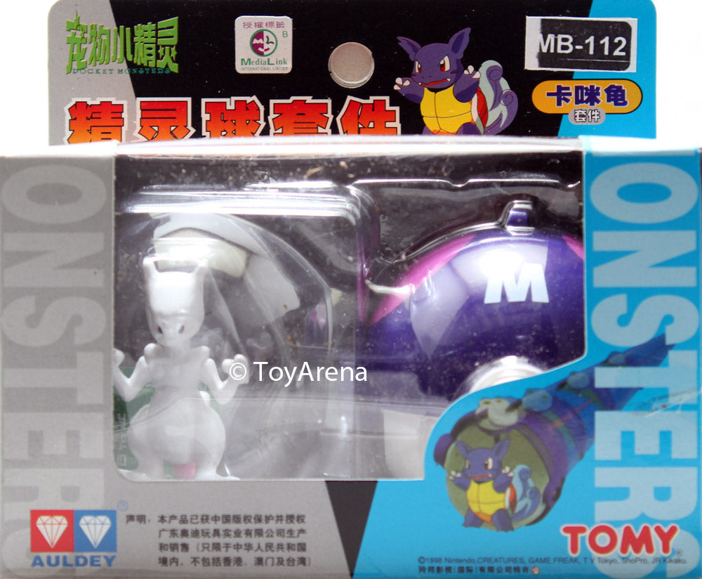 Auldey Tomy MB 112 Mewtwo Pokemon Action Figure - Collectible Toy for Kids & Adults, Perfect for Display, Gifts, and Pokemon Battles