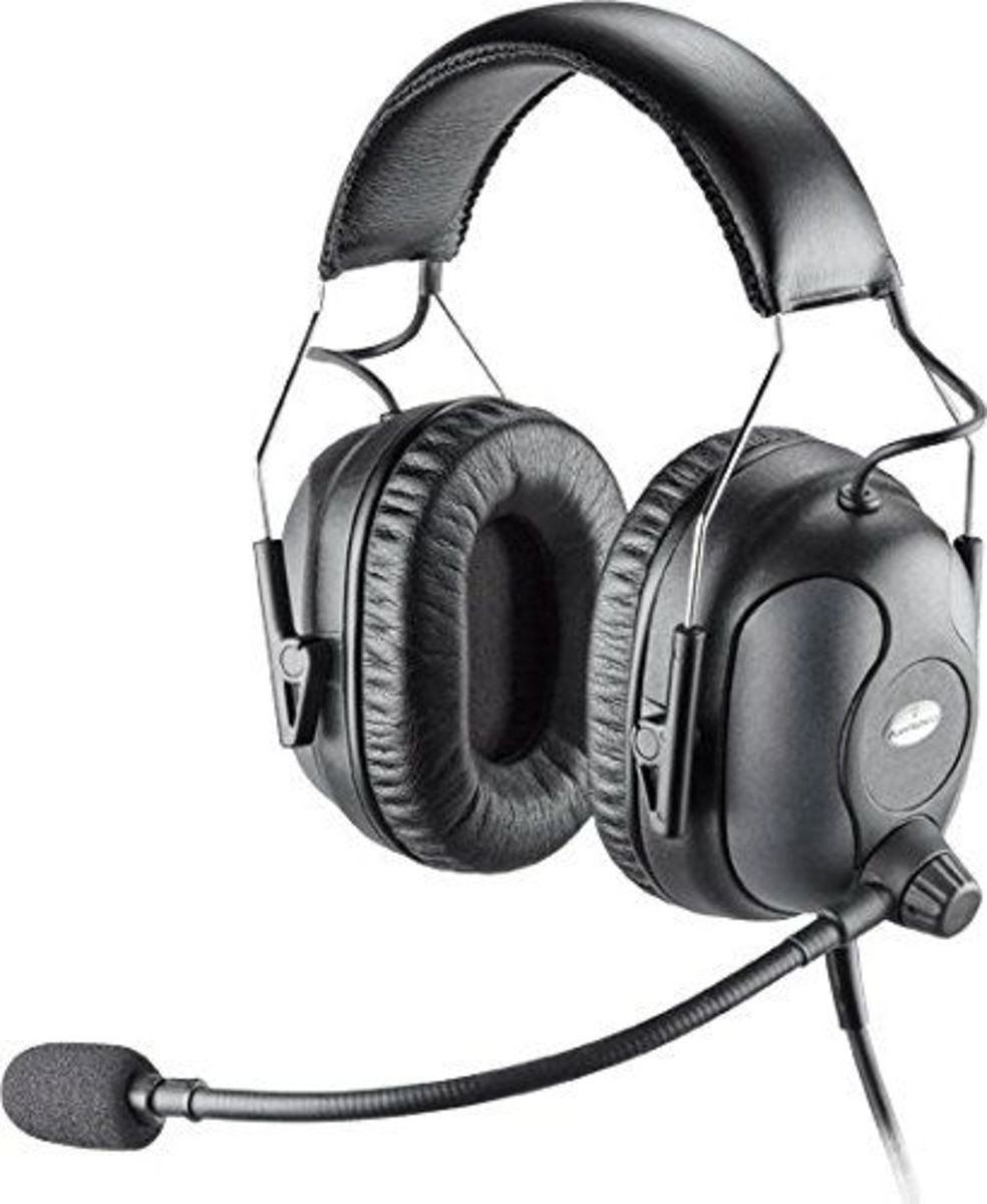 Plantronics SHR2638-01 Wireless Headset with Noise Cancelling Mic - Comfortable Over-Ear Headphones for Office, Call Center & Remote Work