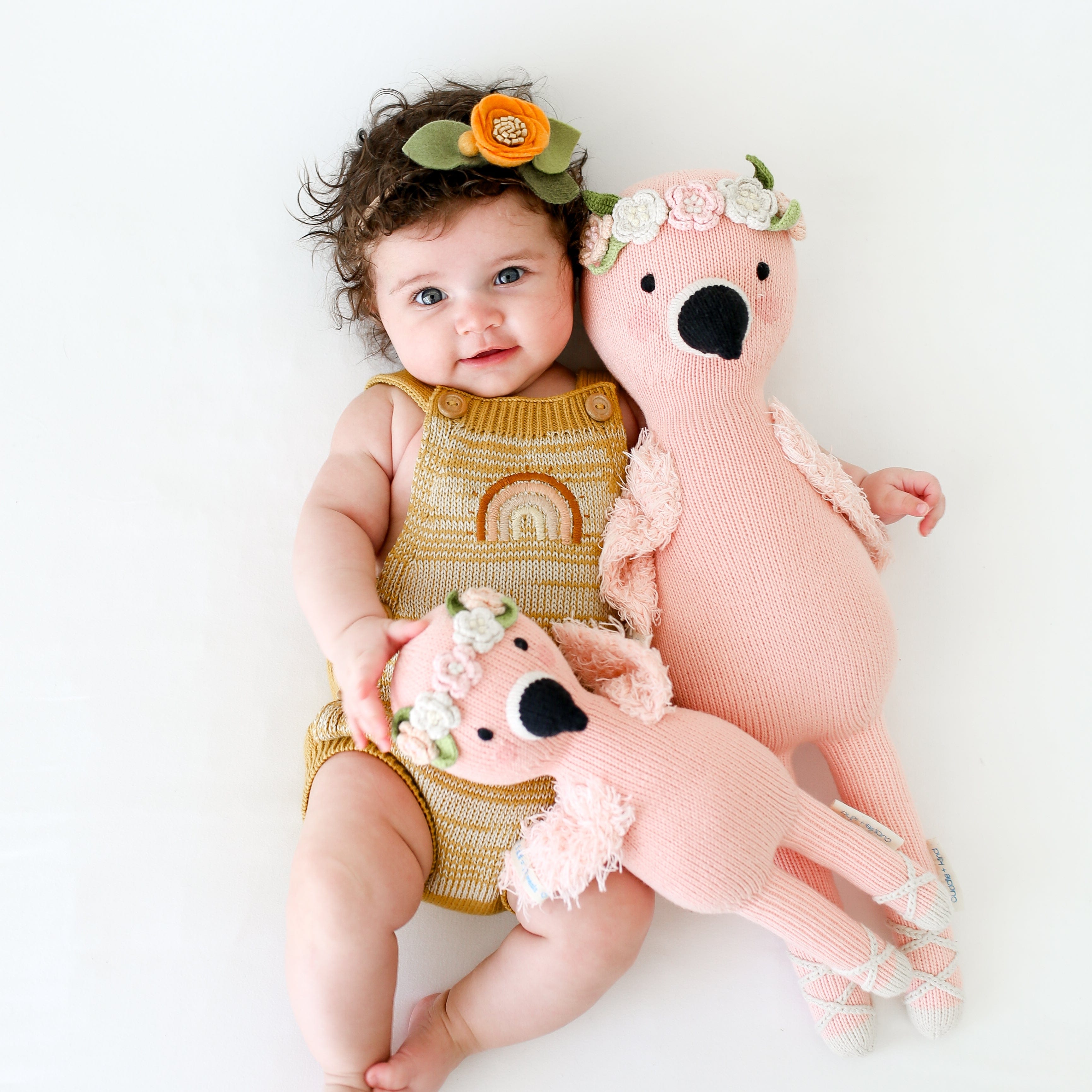 Cuddle+Kind Little Flamingo Stuffed Animal - Adorable Plush Toy for Kids, Soft & Huggable Gift for Baby Shower, Birthday, Nursery Decor | Perfect for Cuddling, Playtime & Comfort