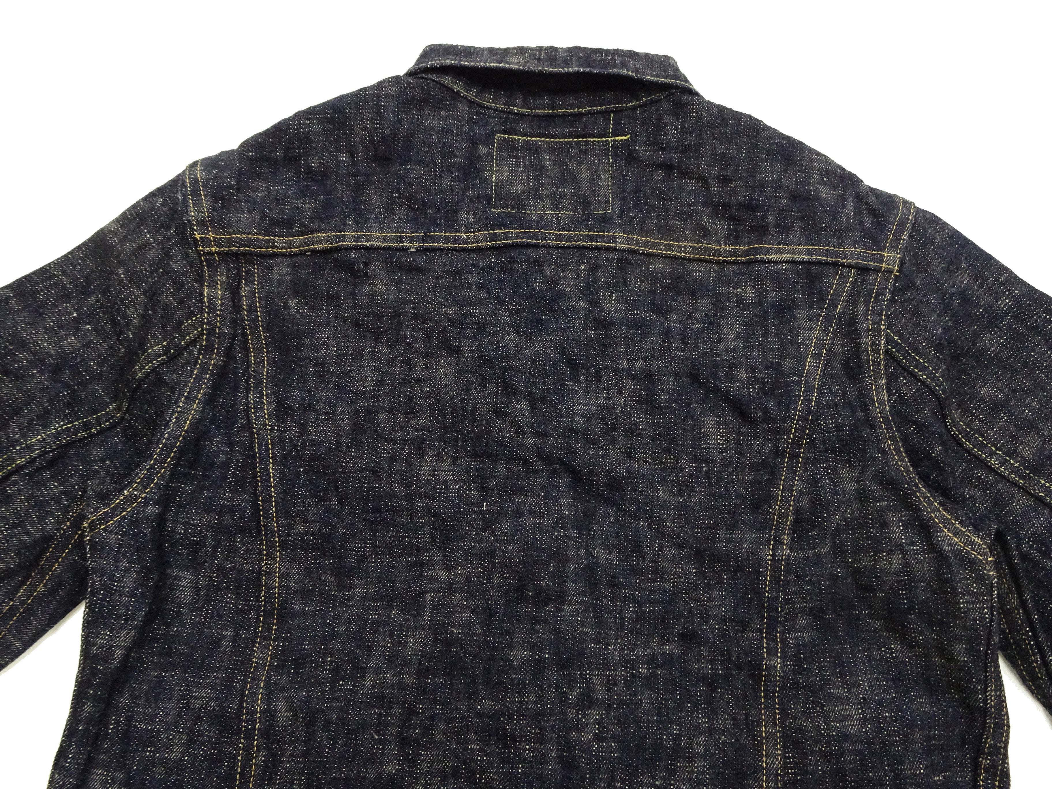 ONI Kasuri Slub Selvedge Denim Jacket for Men - 17oz Slim Fit Type III Jean Jacket in Indigo (One Wash) | Premium Raw Denim Outerwear for Casual Wear & Street Style