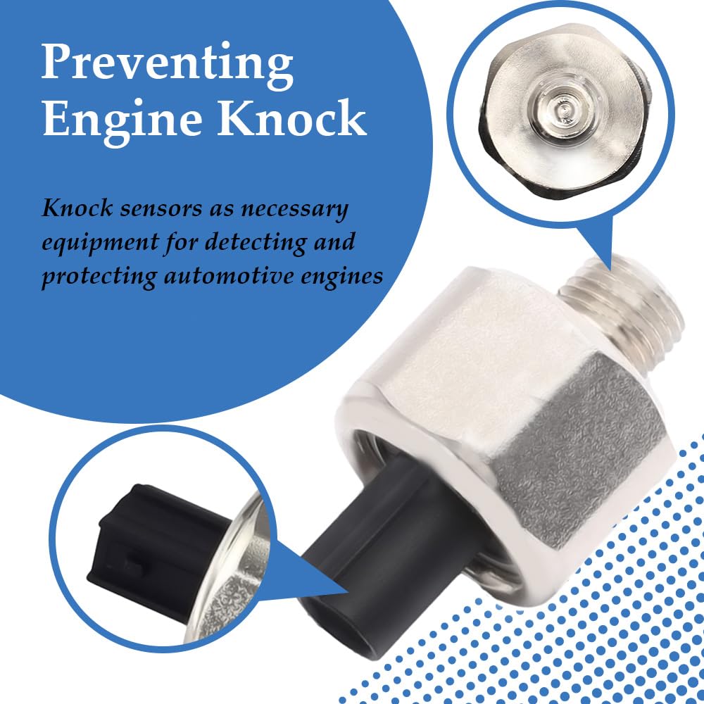OEM Replacement Ignition Knock Sensor #30530-PPL-A01 - Compatible with Honda Accord, Civic, CR-V & Acura RDX, RSX | Car Engine Detonation Sensor Connector | Auto Repair & Maintenance Accessories