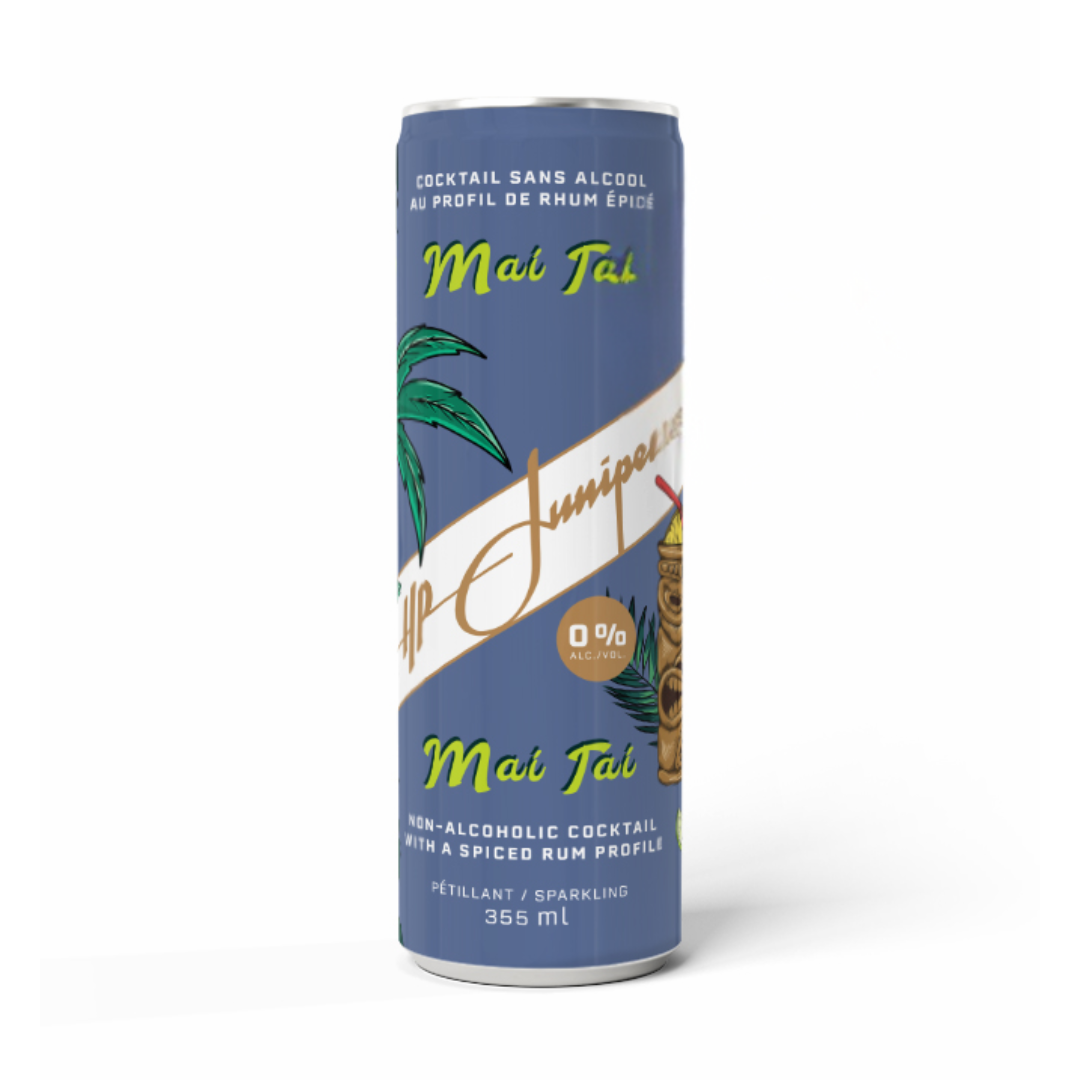 HP Juniper Mai Tai Mocktail - Non-Alcoholic Tropical Drink (355ml) - Perfect for Parties, Beach Days & Mocktail Bars