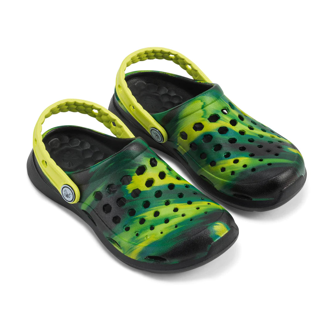 Joybees Citrus Light Speed Kids' Active Clog Shoes - Non-Slip Waterproof Garden Clogs for Boys & Girls - Perfect for Outdoor Play, Beach, Pool & Backyard Activities